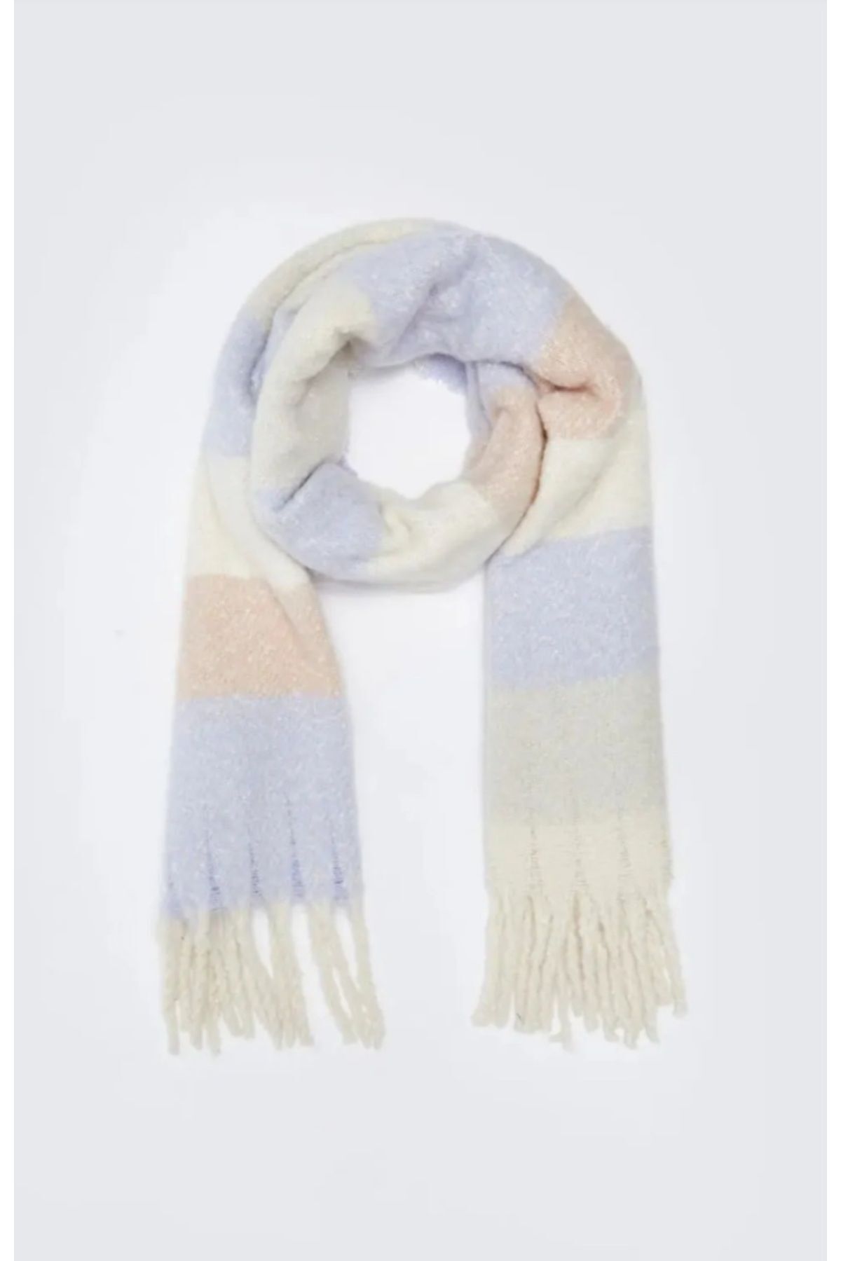 FRESCO SCARFS-Soft Textured Square Patterned Scarf Shawl Shoulder Shawl 5