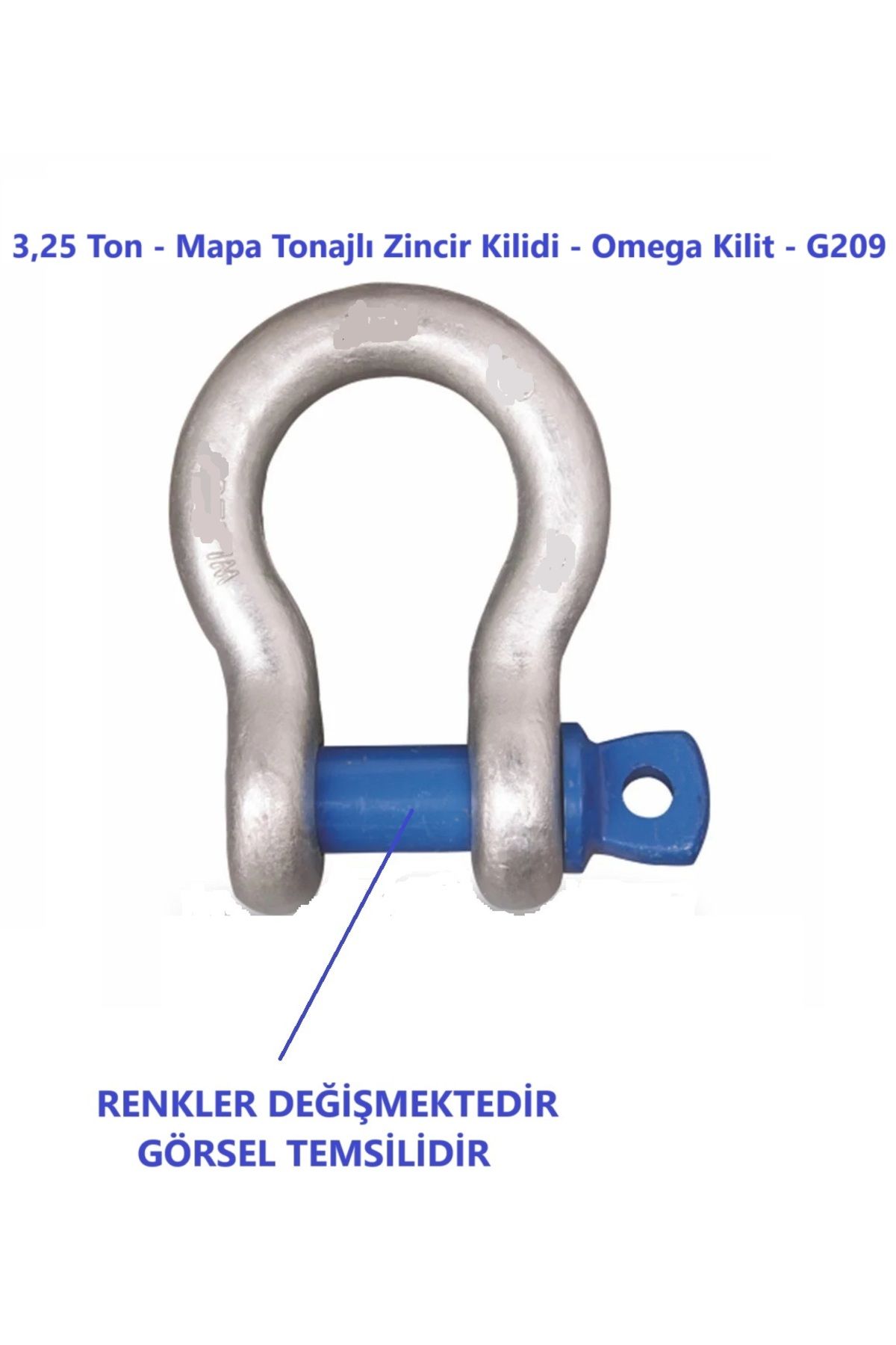 AKVmarine 3,25 Ton - Mapa Tonajlı Zincir Kilidi - Omega Kilit - G209