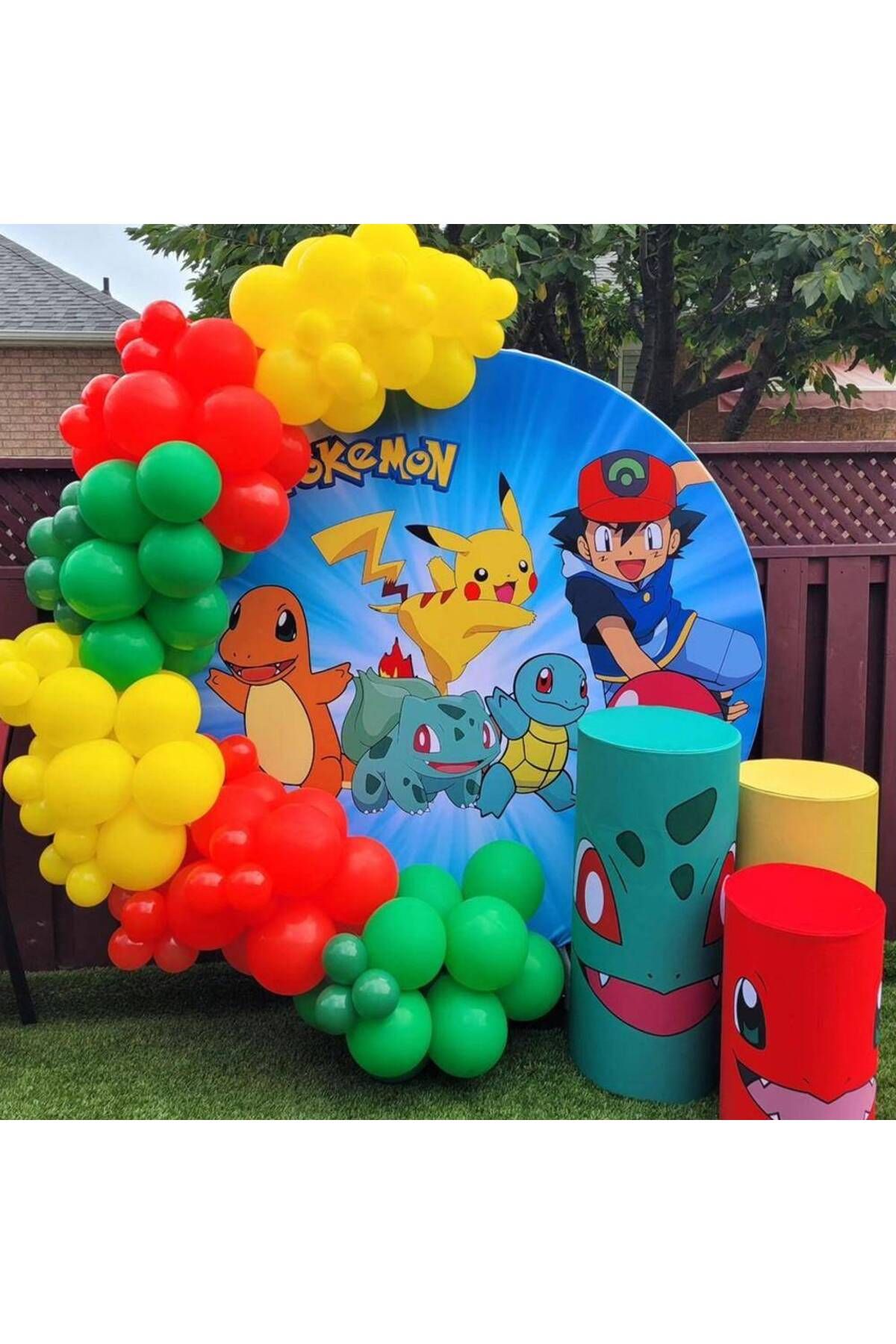 Parti Dükkanım Pokemon Temalı Balon Zinciri