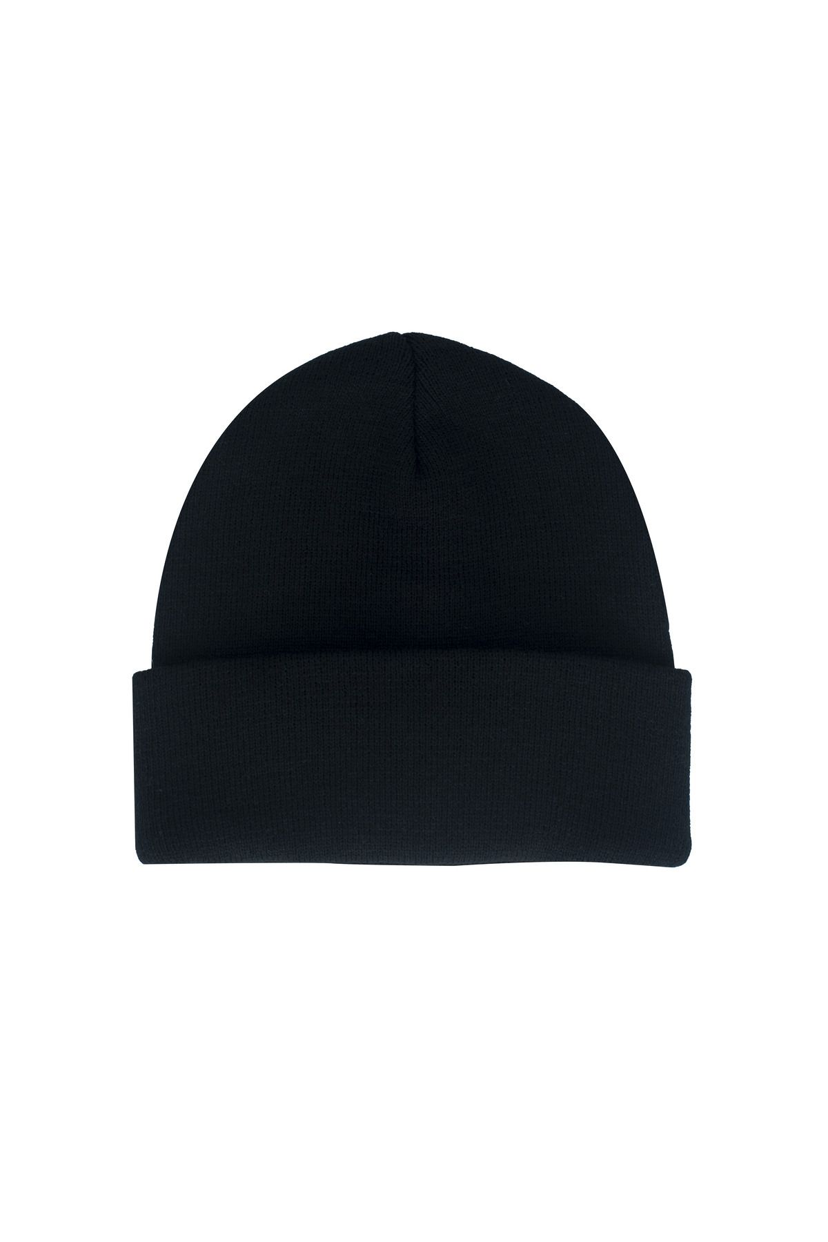 MinaCarin-Unisex Black Knitted - Winter Basic Baret 2