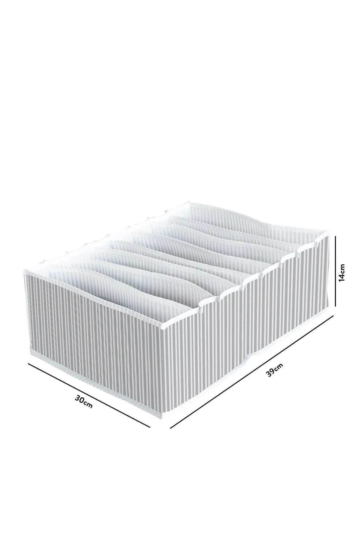 Mikasso 8 Bölmeli XL Pratik Bölmeli Çekmece Düzenleyici Organizer(İç Çamaşırı Kravat Çorap Düzenleyici) Kum fotoğrafı 3 (önizleme)