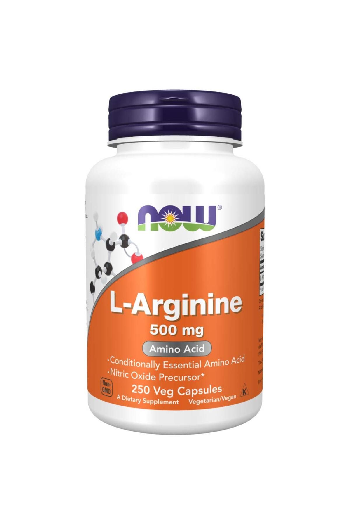 Now L-Arginine Arjinin 500 mg 250 caps