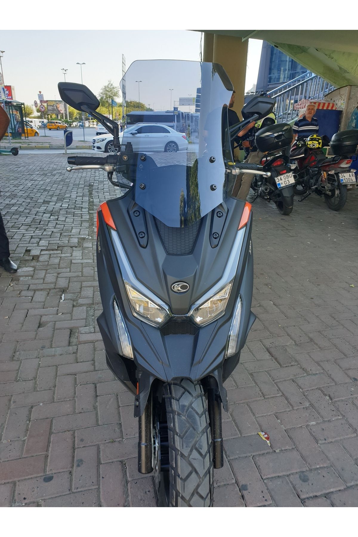 Kymco DTX 360 Siperlik Ön Cam 2021-2023 Model 65cm Füme Renkli 4mm UZUN CAM