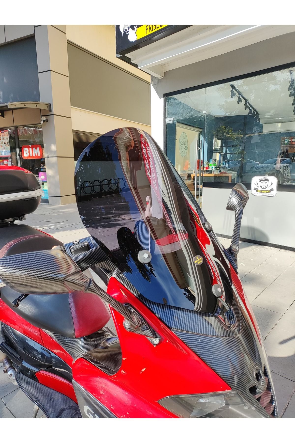 Gilera Nexus 500 Siperlik Ön Cam 2004-2008 Model 58cm Siyah Renkli 4mm