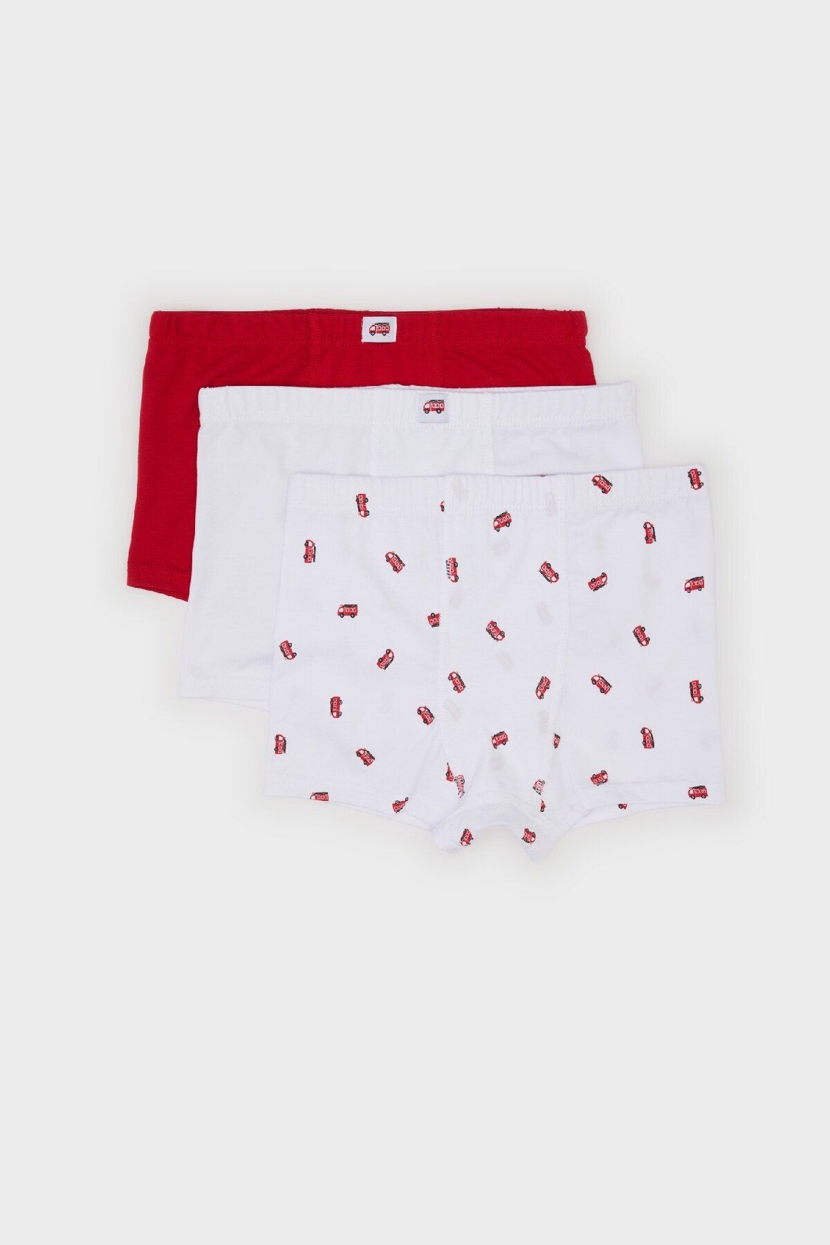 DeFacto-Boy's Printed 3-Piece Boxers E1569A824Au 1