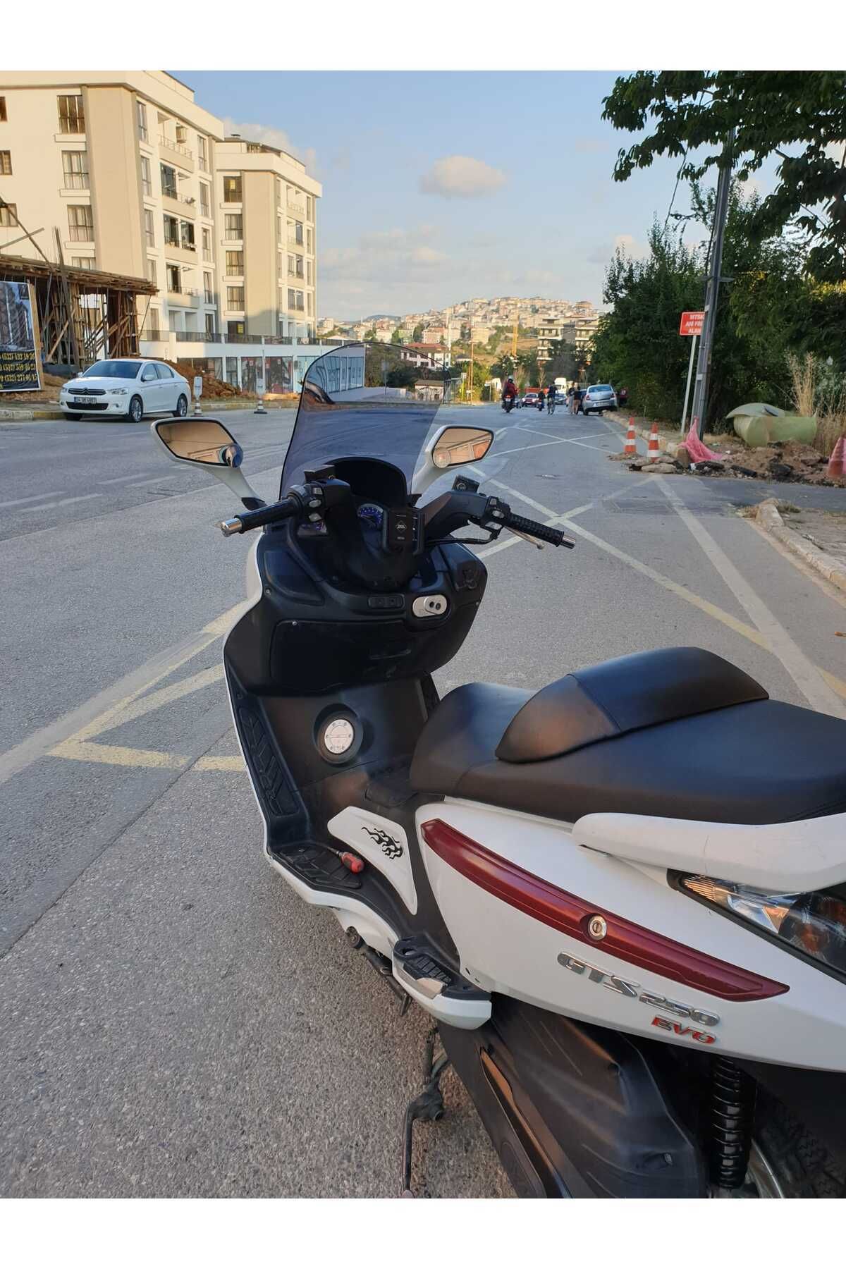 SYM Gts Evo 250 Siperlik Ön Cam 2006 2015 Model 53cm Füme Renkli 4mm