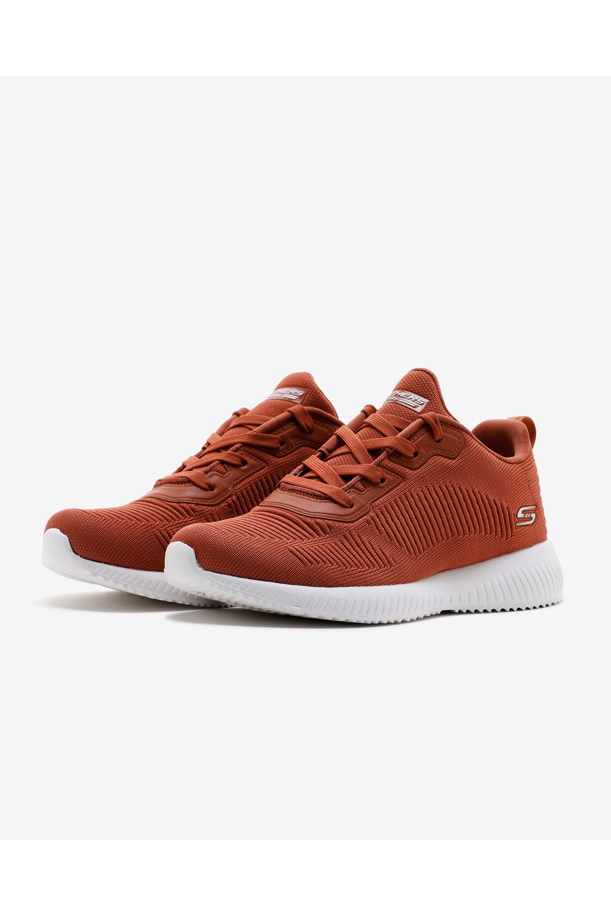 کفش دو و تمرین نارنجی زنانه BOBS SQUAD TAGHT TAG TAGE WEMAN ورزشیS 32504 BRCK Skechers