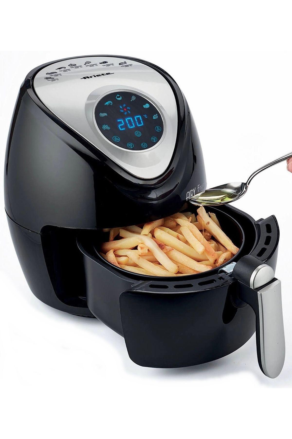 ARIETE Airfryer 2.6 Litre Yağsız Sıcak Hava Fritözü, 7 Programlı