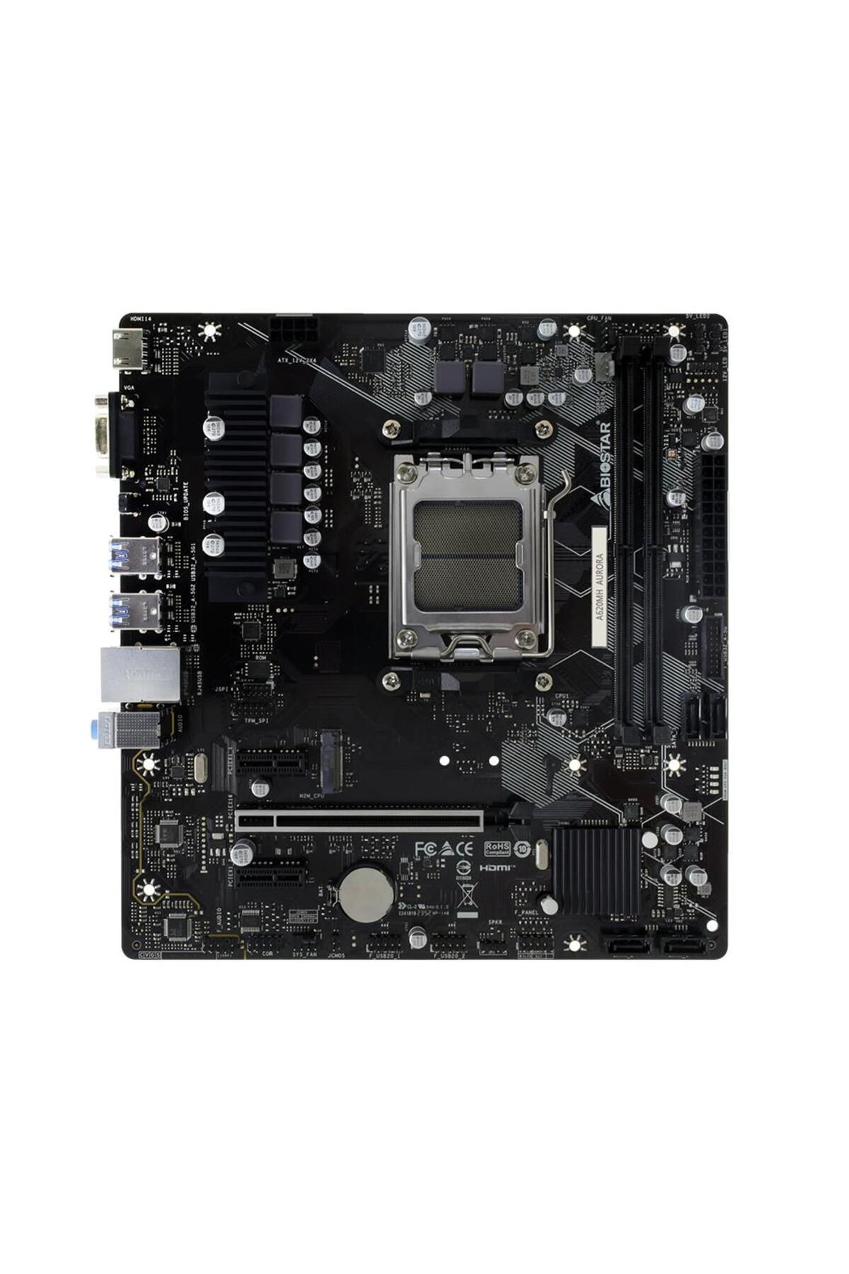 Biostar-A620Mh Aurora Ddr5 5600Mhz Am5 Micro Atx Motherboard 2