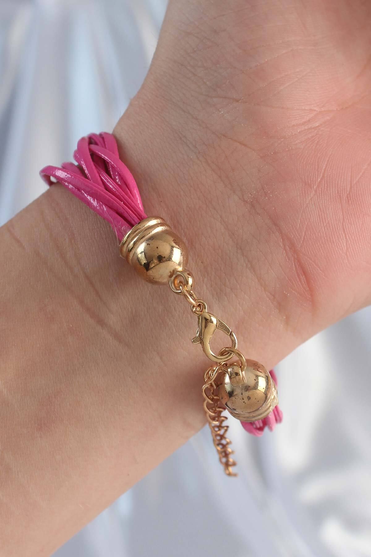 Skygo-Pink Color Zircon Stone String Multiple Bracelet - Tj-Bb6342 2