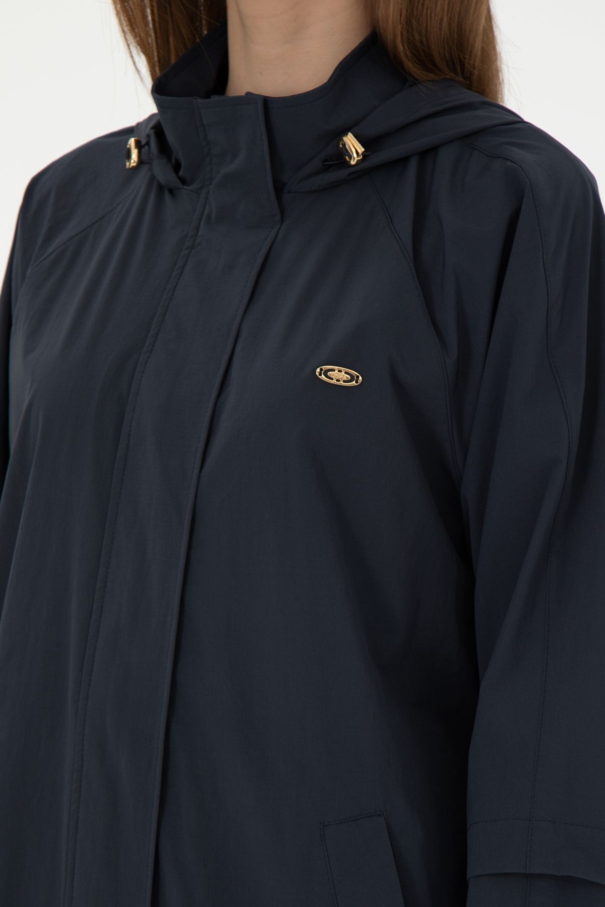 U.S. Polo Assn. Kadın Lacivert Trençkot 50297094-VR033 görsel 7