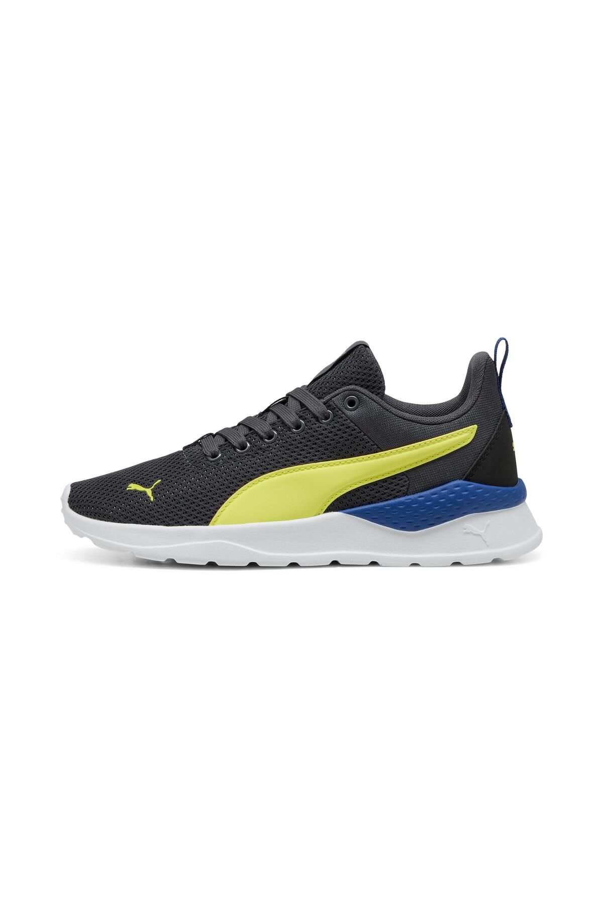 Puma-Anzarun Lite Jr - Galactic Grey and Lemon Sher Fabric 2