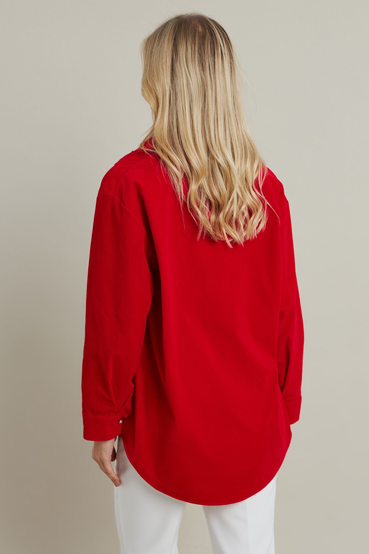 Cool & Modest-Red Velvet Women's Shirt - Mcar1074 5