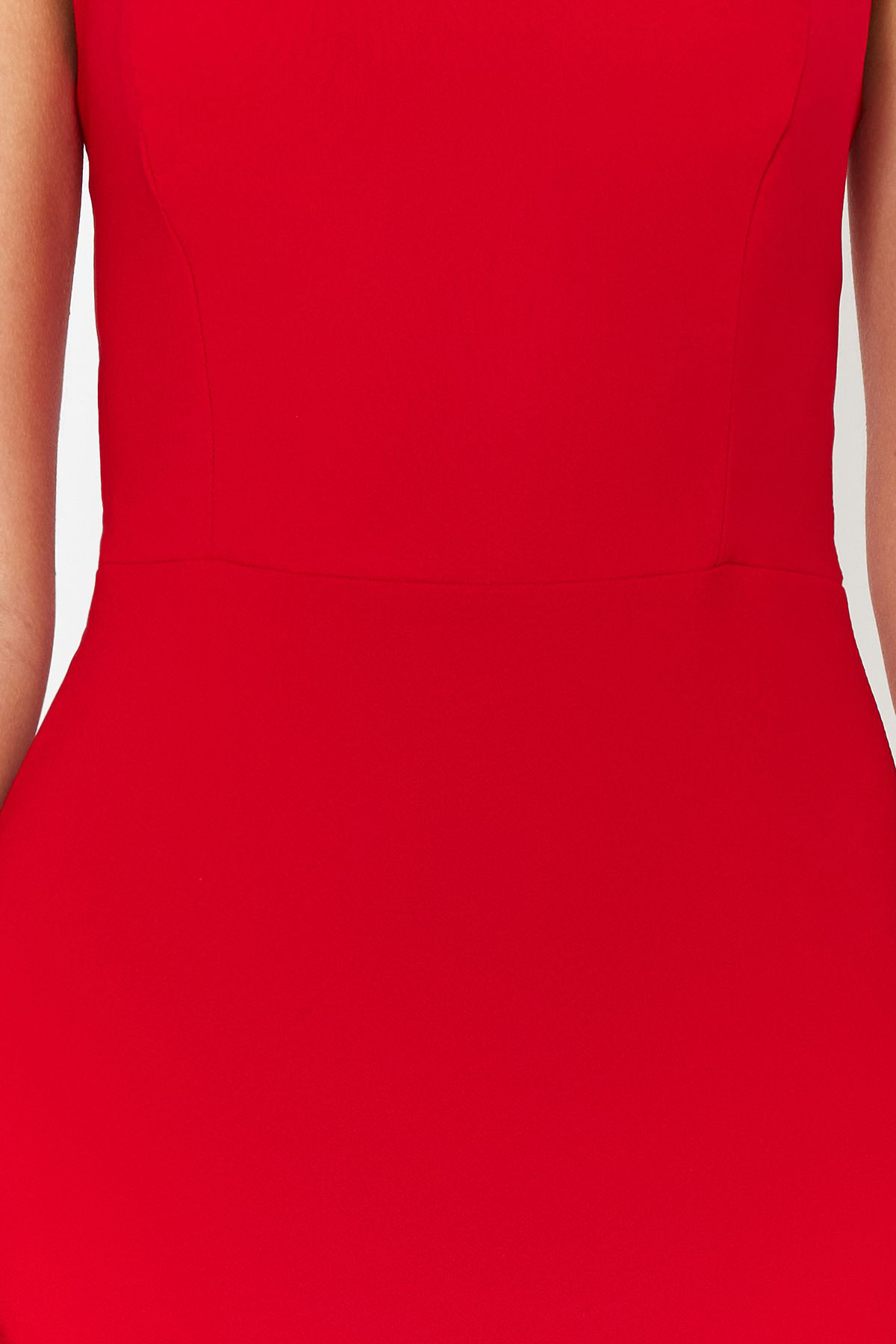 Trendyolmilla  Kırmızı Vücuda Oturan Dokuma Abiye Gece Mezuniyet Elbisesi TPRSS24EL00136 - Görsel 5