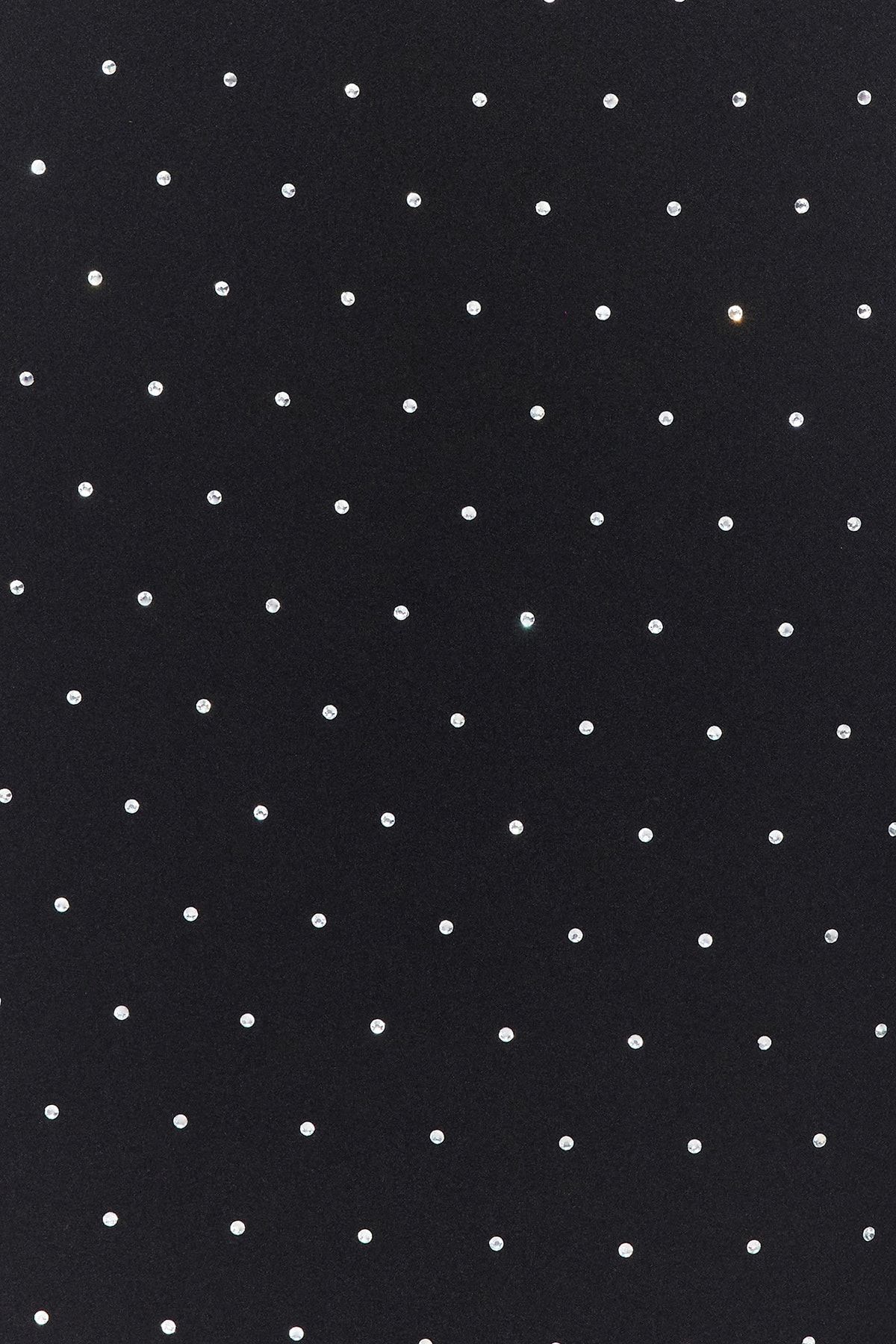 Trendyolmilla  Siyah Vücuda Oturan Astarlı Parlak Taşlı Dokuma Şık Abiye Gece Mezuniyet Elbisesi TPRSS23EL00476 - Görsel 5