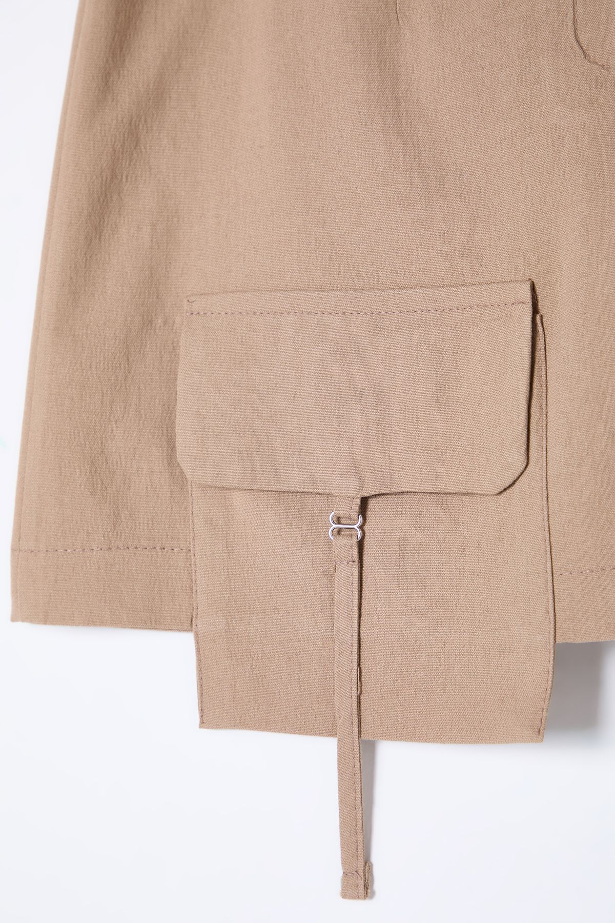 Trendyol Collection-Mink Utility Pocket Detailed Mini Shorts Sukně Twoss25Sr00025 8