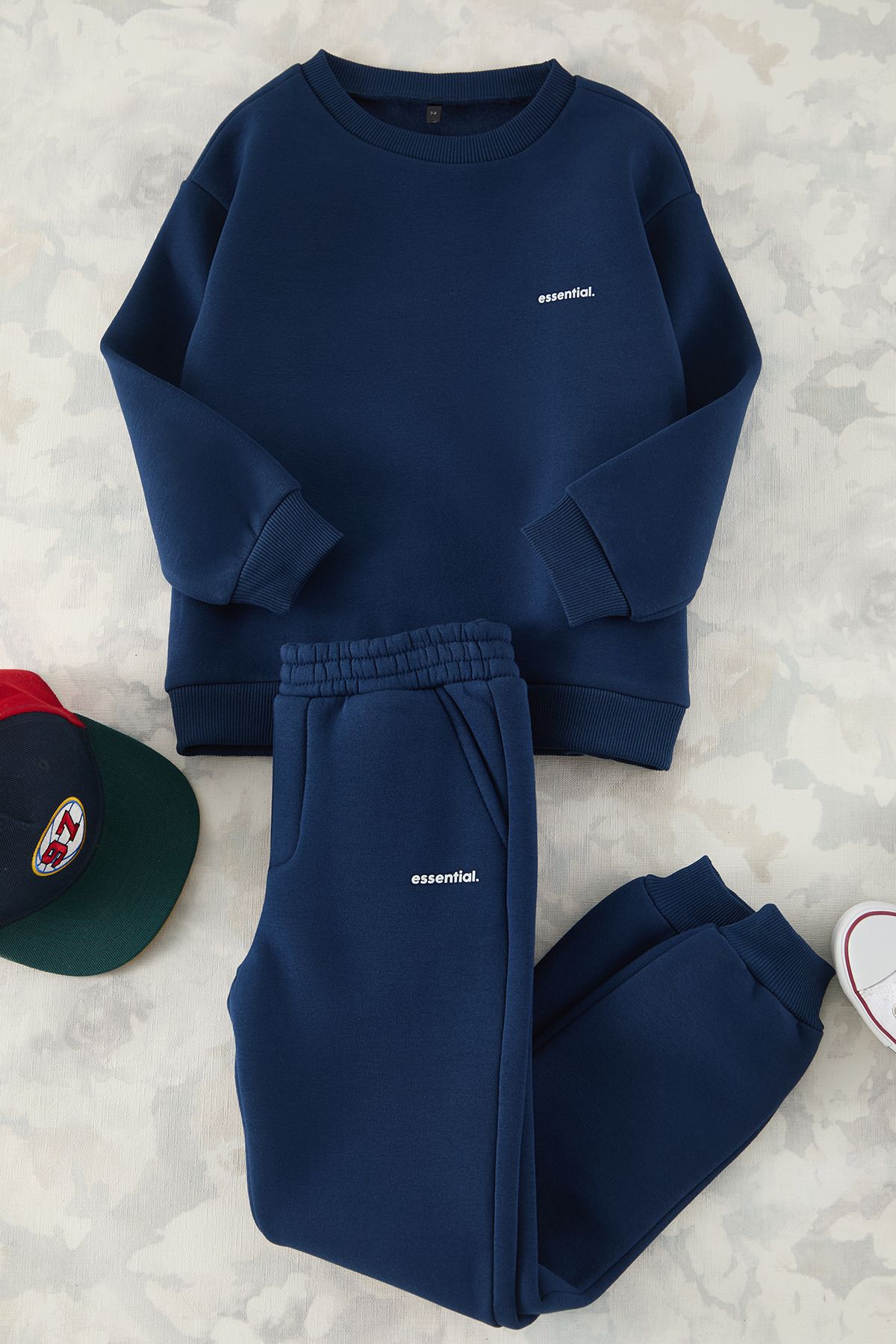 Edit by Trendyol-Indigo Boy Knitted Mini Me Tracksuit Set Tkdaw25Em00000 1