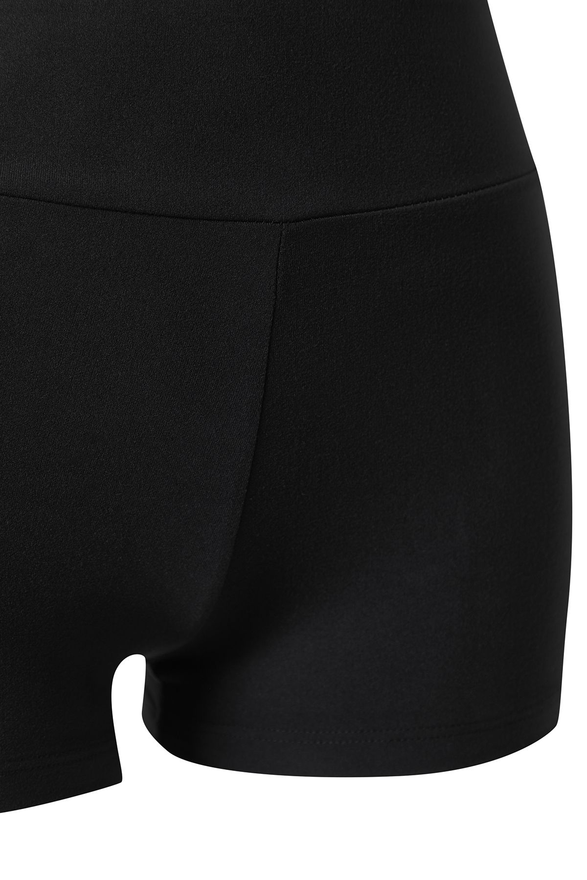 Trendyol Collection-Black Brushed Soft Fabric Knitted Sports Shorts/Short Leggings Thmss25Ty00006 8