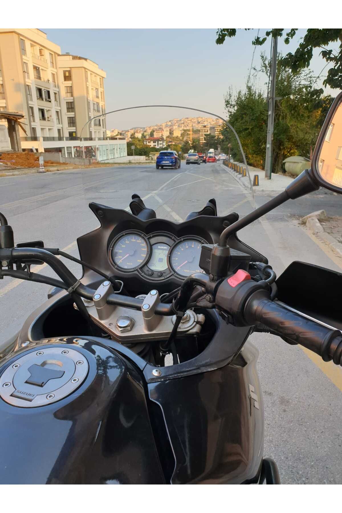 Suzuki V-strom DL 650-1000 Siperlik Ön Cam 2004-2010 Model 45cm Şeffaf Renkli 4mm