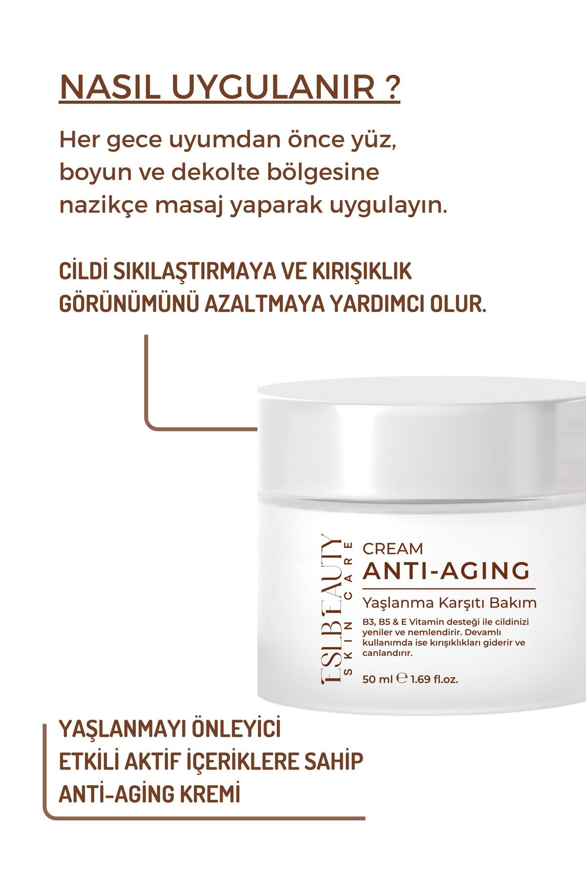 Eslbeauty Anti - Aging Gençleştirici Yaşlanma Karşıtı Ve Kırışıklık Karşıtı Krem 50 ml-7