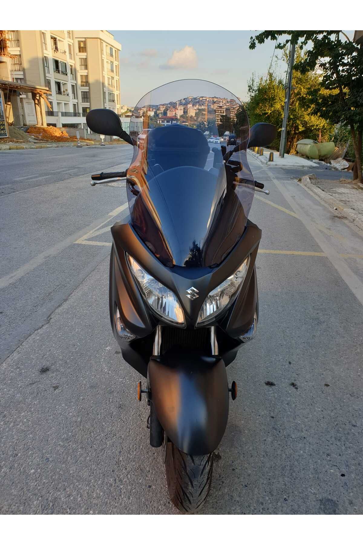 Suzuki Burgman 125 200 Siperlik Ön Cam 2002 2012 Model 54cm Füme Renkli 4mm