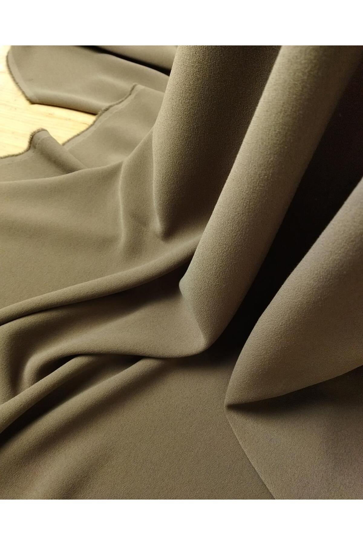Kumaş Parça-Crepe Mink Coffee Intercolored Double Cut (Width 135 cm X Length 190 cm) 2