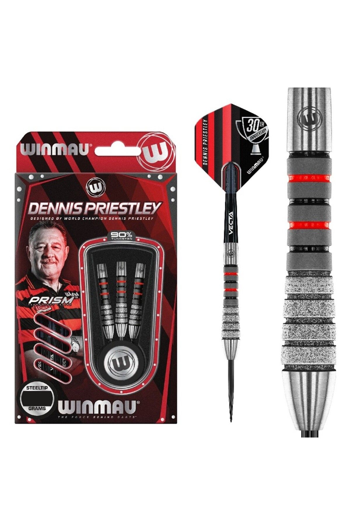 WINMAU Dennis Priestley Diamond 3-Zero %90 Tungsten Çelik Uçlu Dart Oku