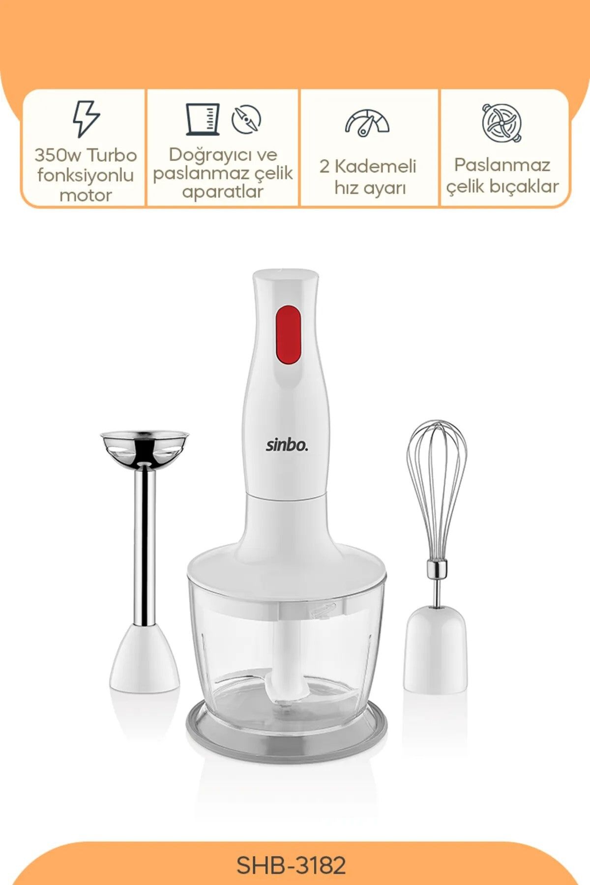 Sinbo SHB-3182 El Blender Seti