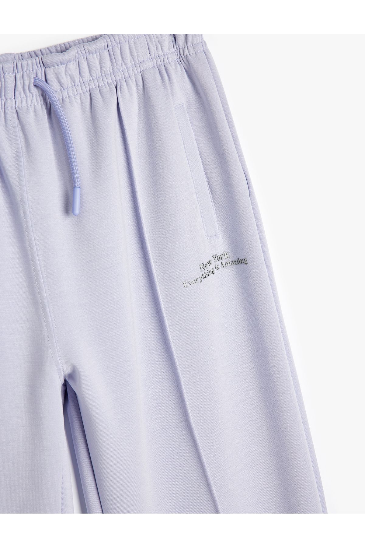 Koton-Modal Blended Basic Jogger Sweatpants with Lace-Up Waist 3