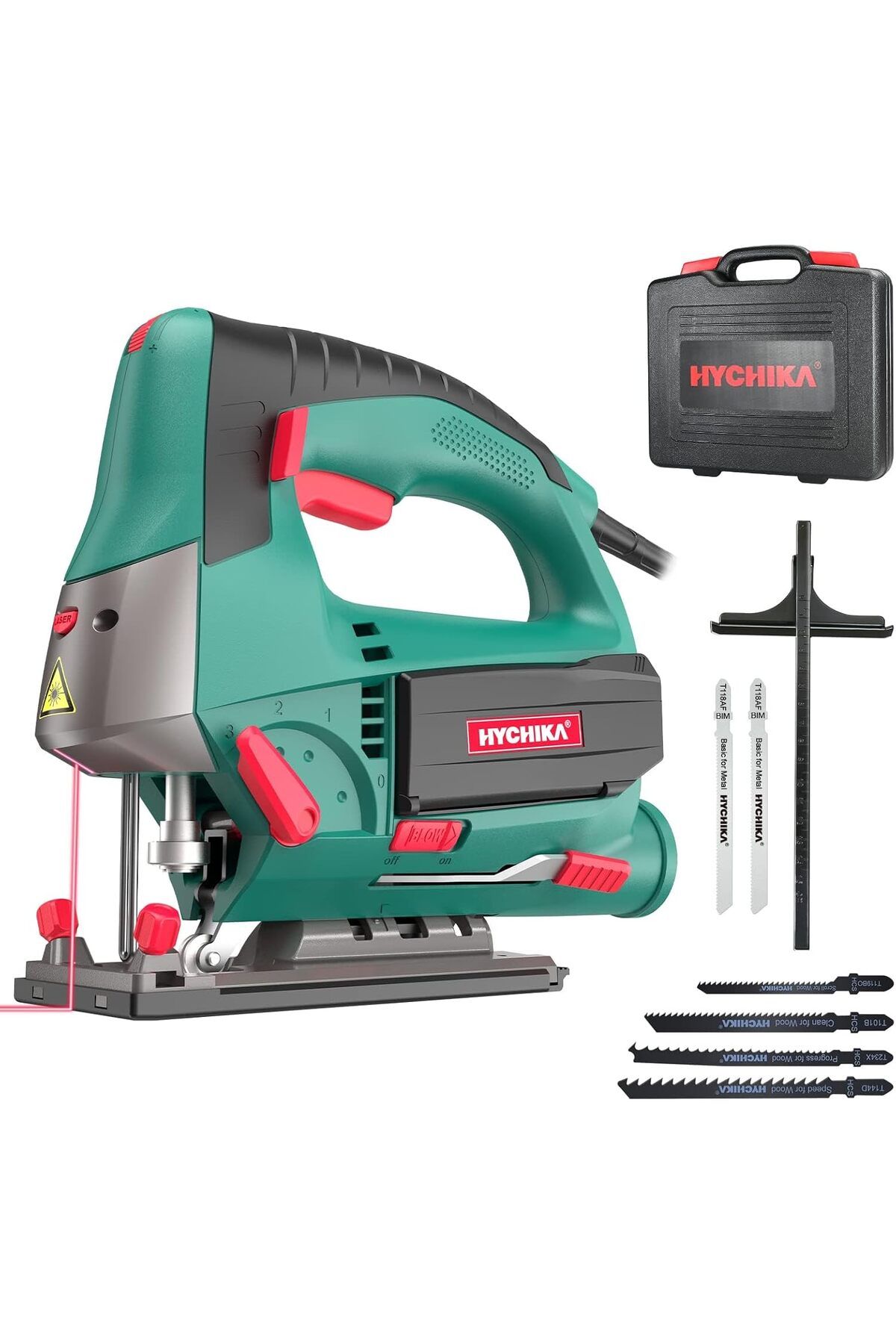 STOREMAX OtantikShop testeresi HYCHIKA 800W, Maks. Kesme Derinliği: 110mm, 800-3000SPM, 6 Ayarlanabilir Hız