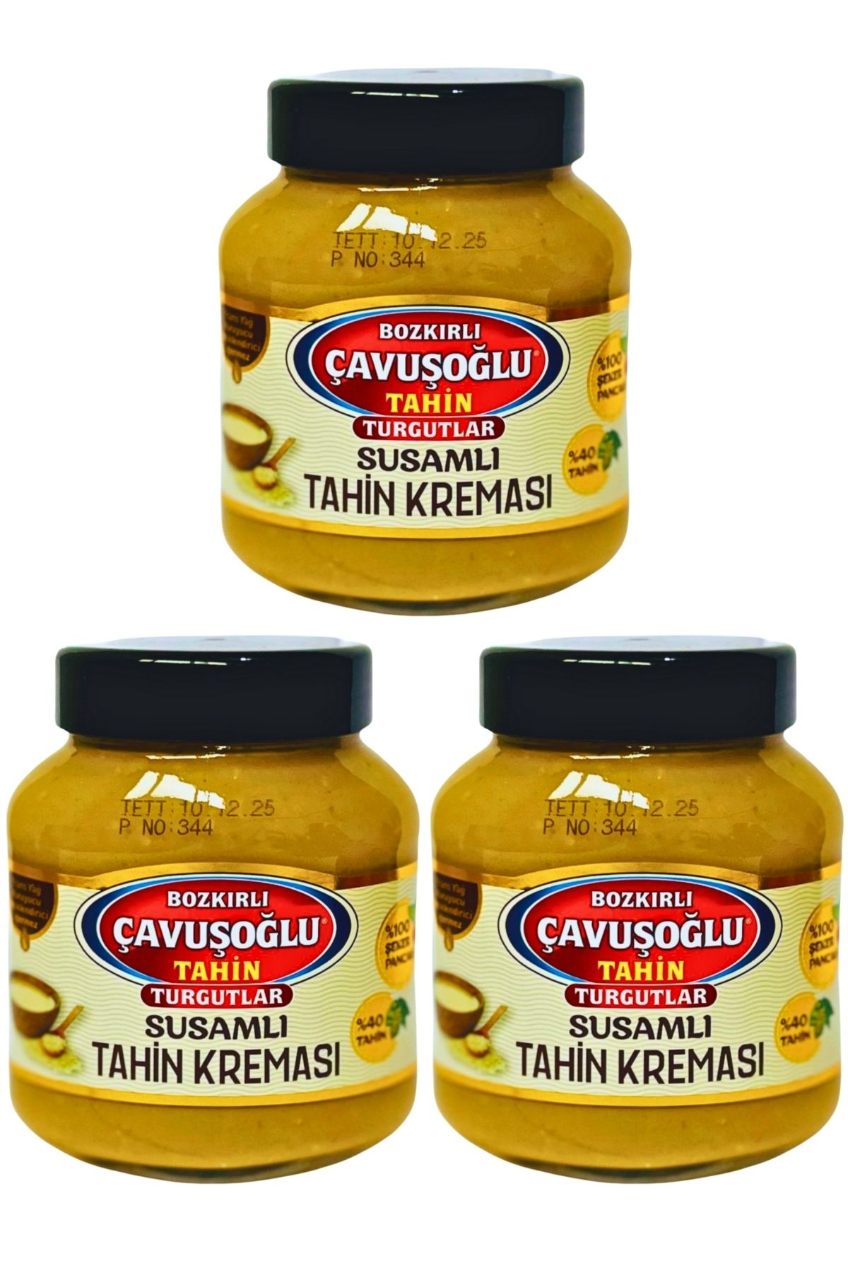 Bozkırlı Çavuşoğlu Çavuşoğlu Susamlı Tahin Kreması 330 gr x 3 Adet