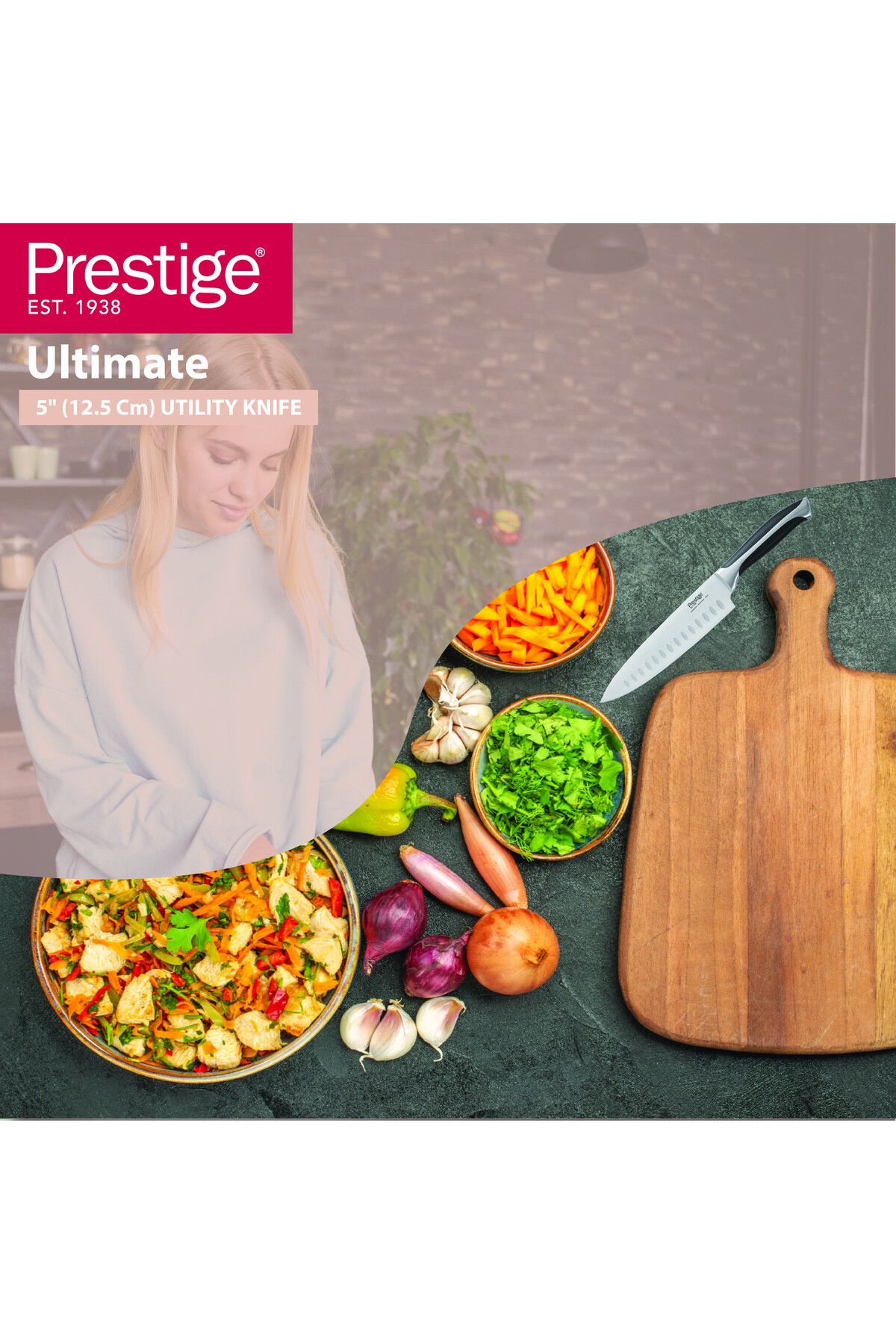 Prestige-Ultimate 5" (12.5 Cm) UTILITY KNIFE | Rust Free Stainless Steel Blade - PR57552 4