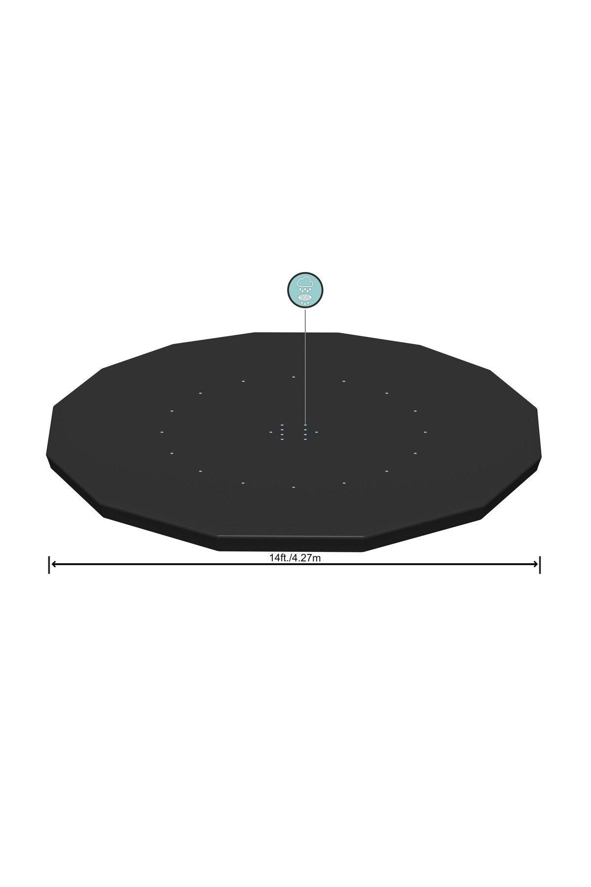 BESTWAY-Pool Cover Steel 427centimeters 1