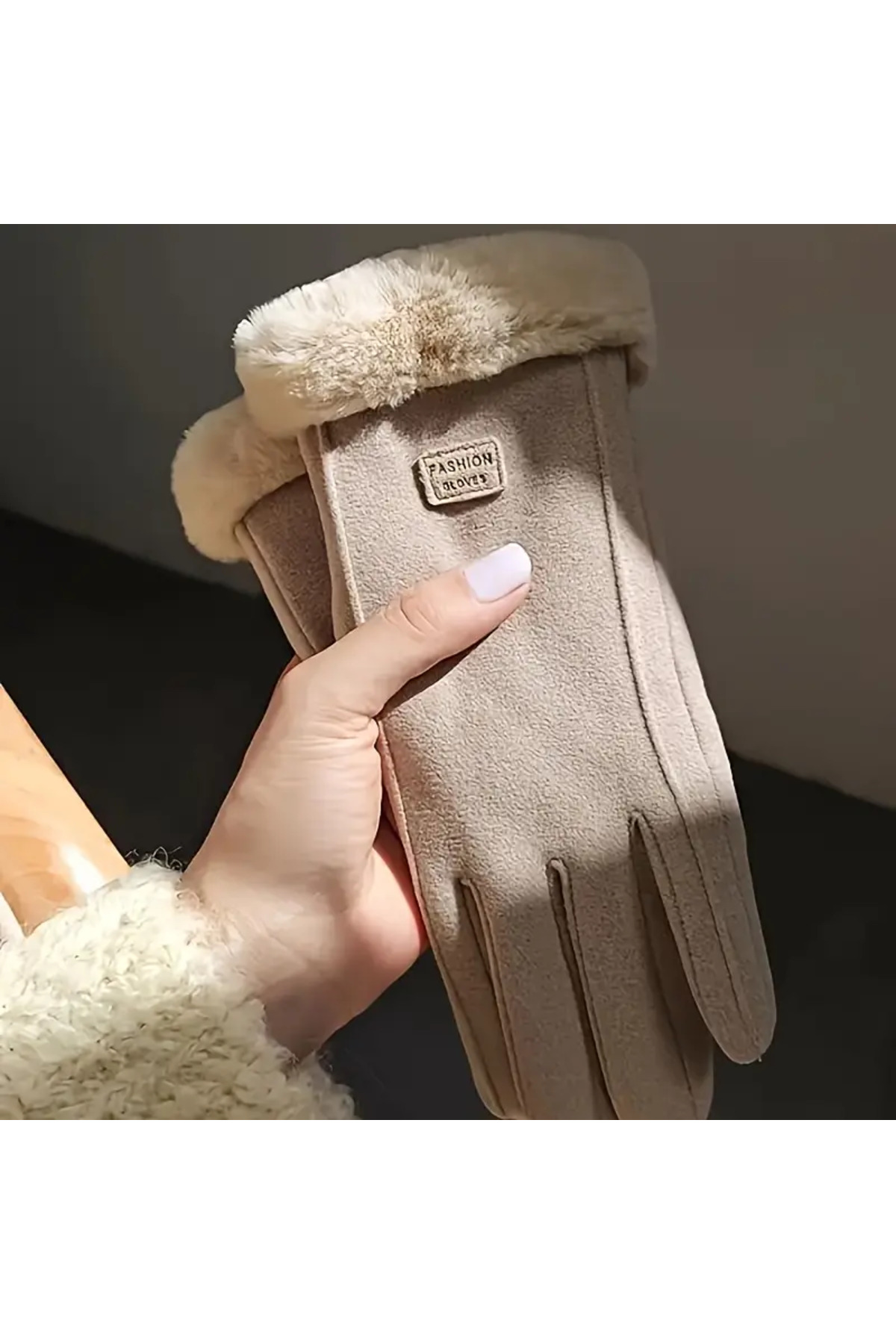 2A Wood Art  Kadınlar için Dokunmatik Ekran Uyumlu Kış Eldivenleri - Görsel 6