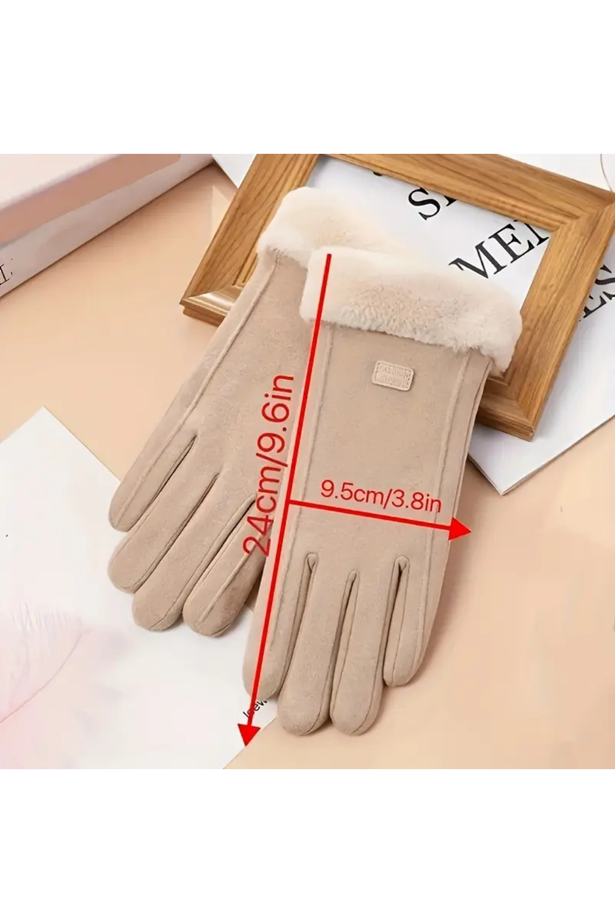 2A Wood Art  Kadınlar için Dokunmatik Ekran Uyumlu Kış Eldivenleri - Görsel 5