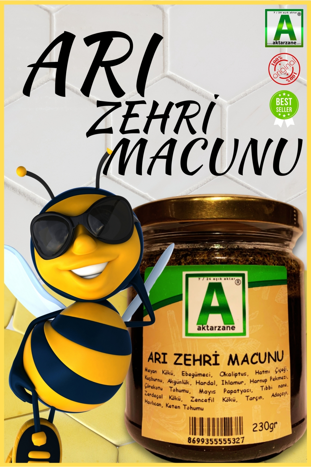 Aktarzane Arı Zehri Macunu Arı Macunu 230gr - Fiyatı, Yorumları