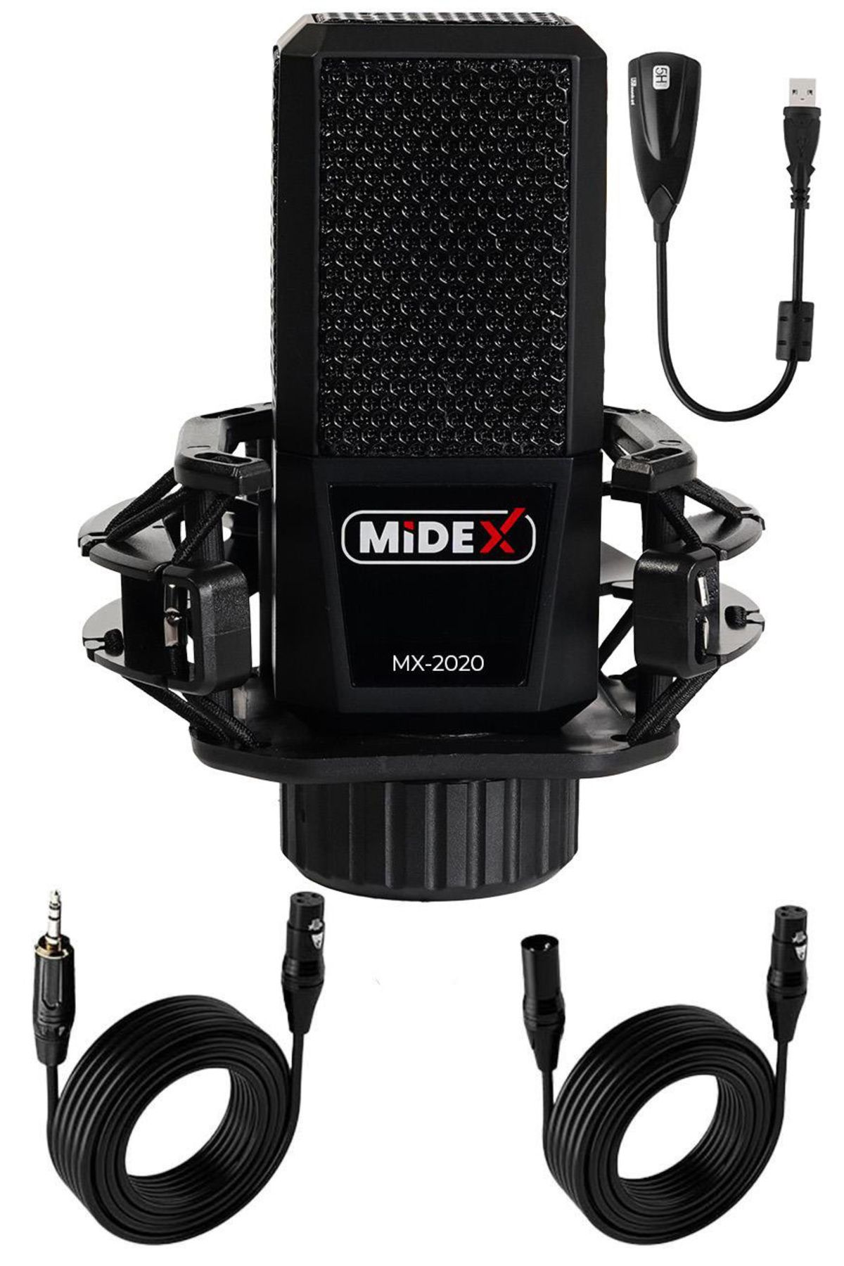 Midex MX-2020 Condenser +48V Stüdyo Ses Kayıt Mikrofonu En Yeni 990396