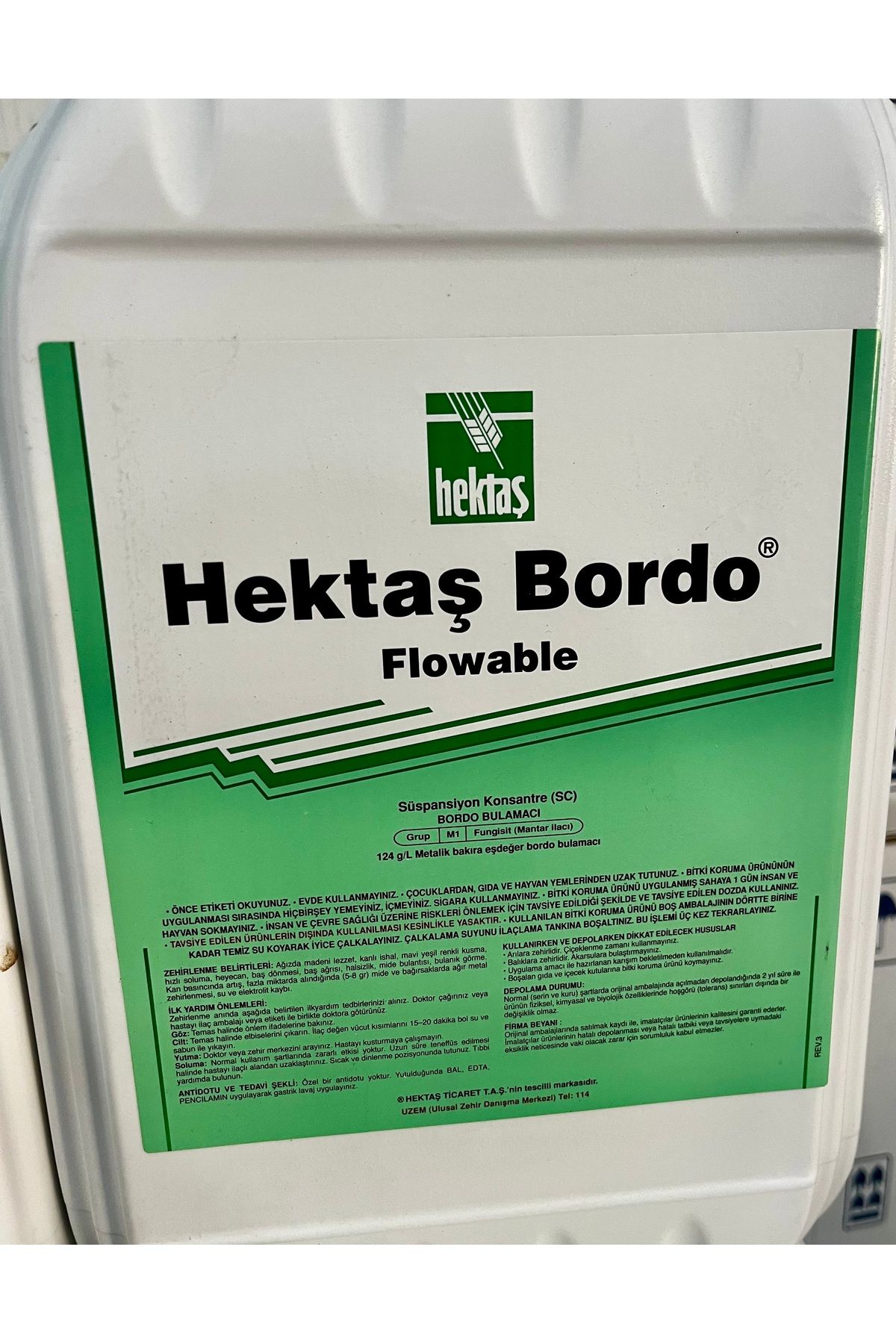 HEKTAŞ Sıvı Bordo Bulamacı Flowable 10lt