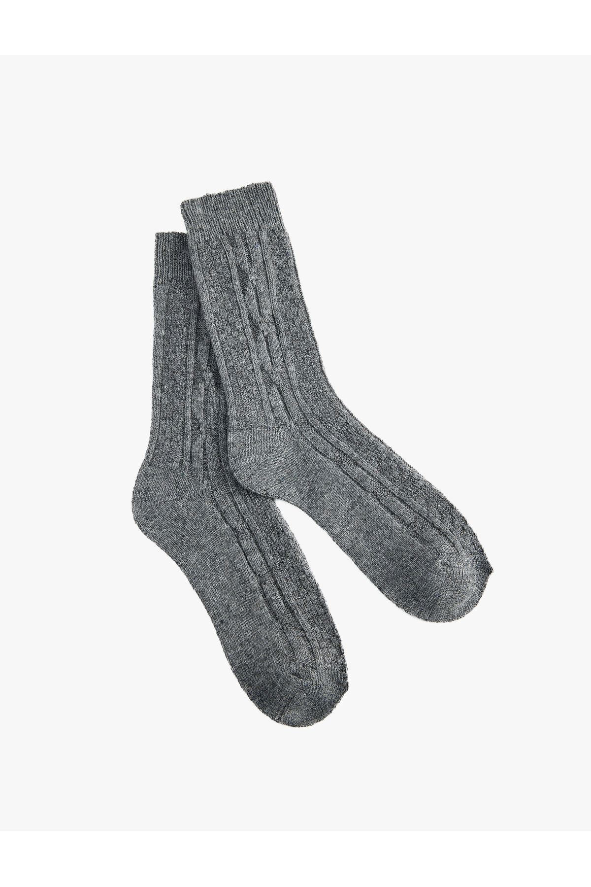 Koton-Textured Socket Socks 1