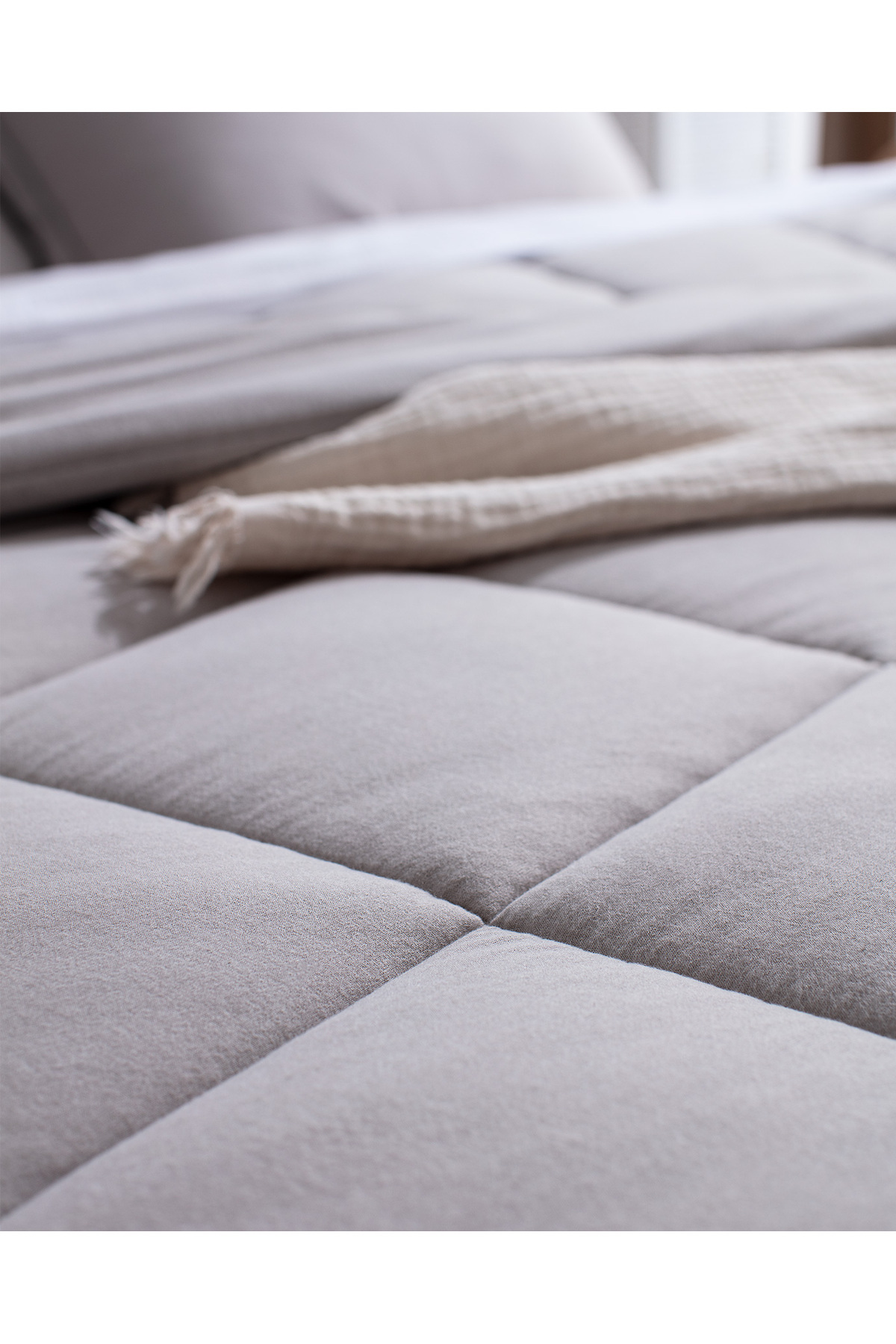 Madame Coco-طقم Bobigny Double Cotton SuperSoft Comforter - رمادي 5