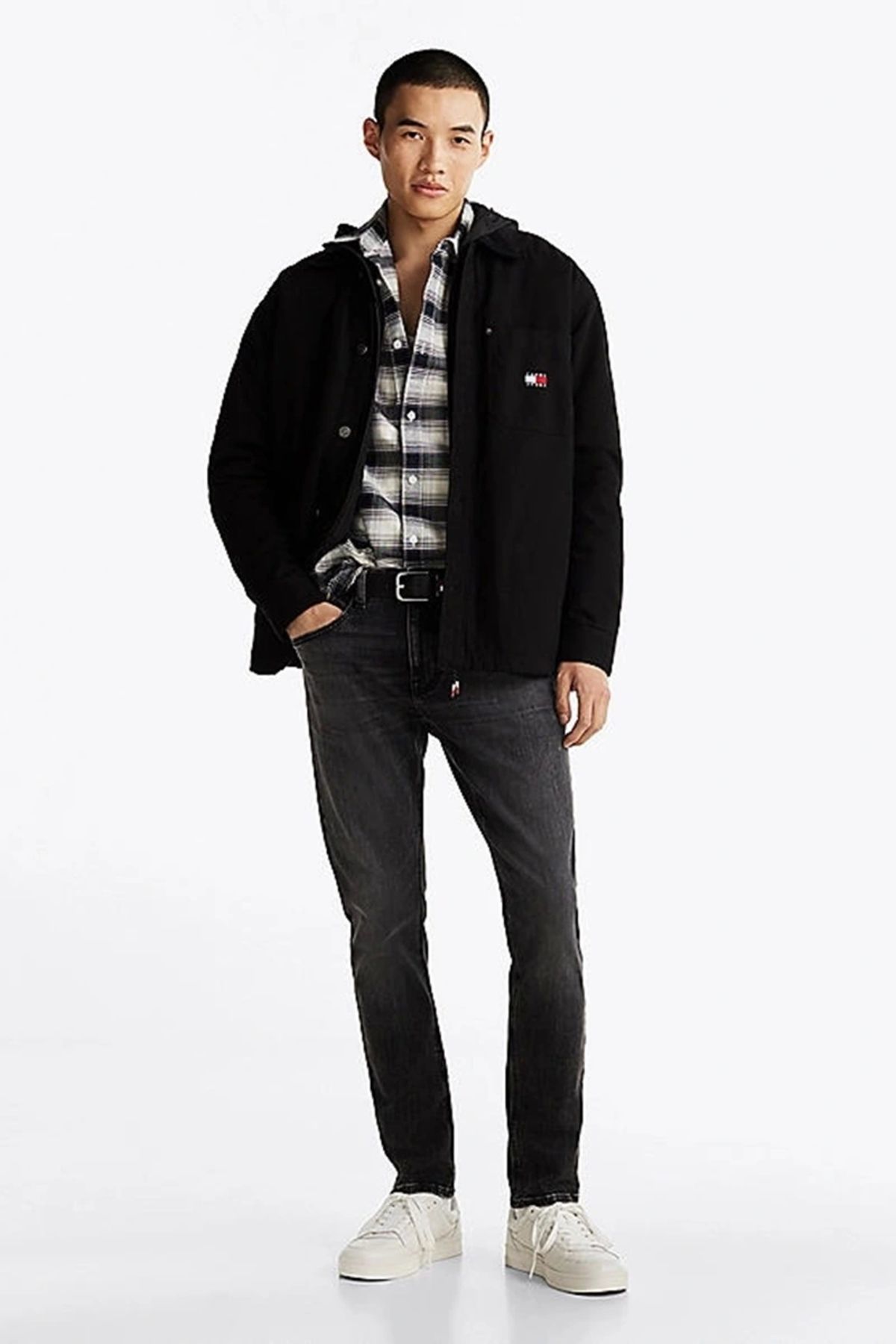 شلوار جین مشکی آستین اسلیم فیت مردانه Tommy Hilfiger