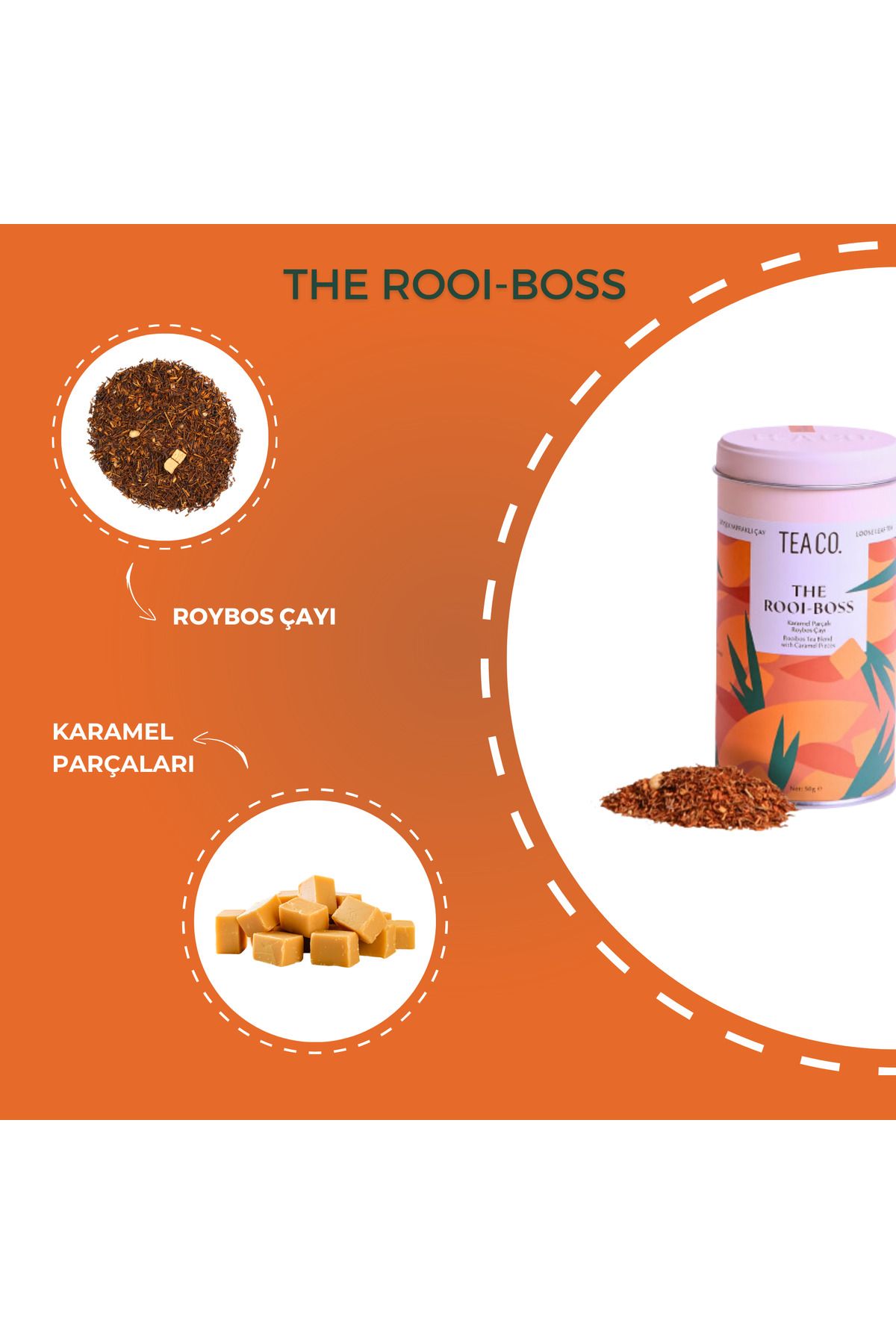 Tea Co-Rooi-Boss 50 Gr Caramel Roybos Tea - Tea Co. 3