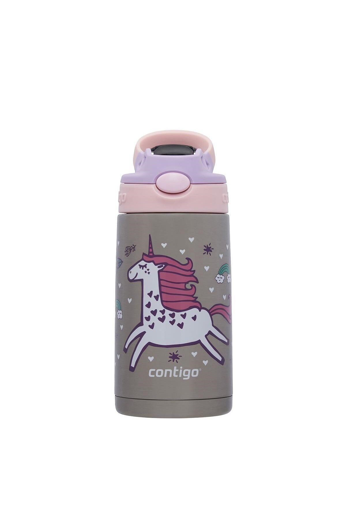 Contigo Gizmo Dragon Çelik Çocuk Suluğu 420ML - Pembe