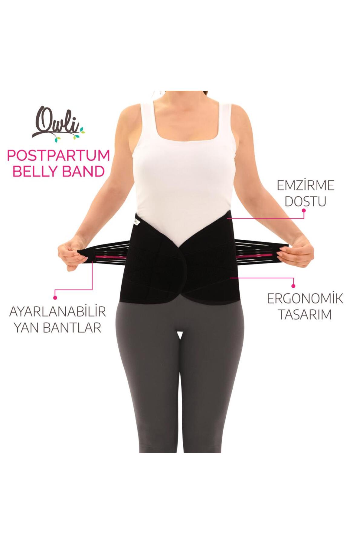 Owli Doğum Sonrası Korse Siyah fotoğrafı 2 (önizleme)