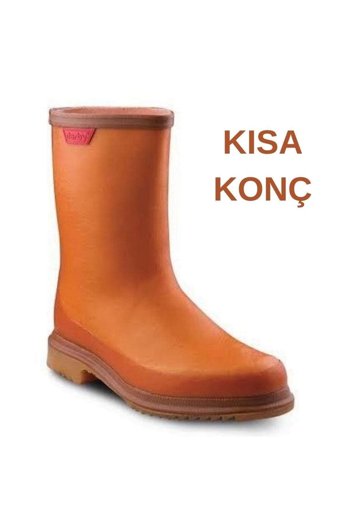 کیدز کلاب شوز چکمه‌های کار و شکار ضد آب و ضد لغزش از جنس کرپ، مناسب برای کار و شکار در کوجامانلار، نارنجی