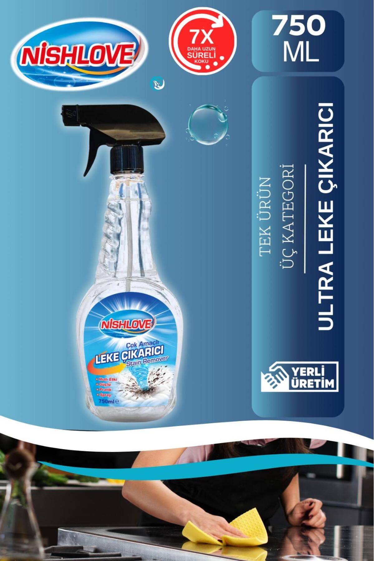 NİSHLOVE Clean Plus+ Çok Amaçlı Ultra Güçlü Leke Çıkarıcı 750 ml