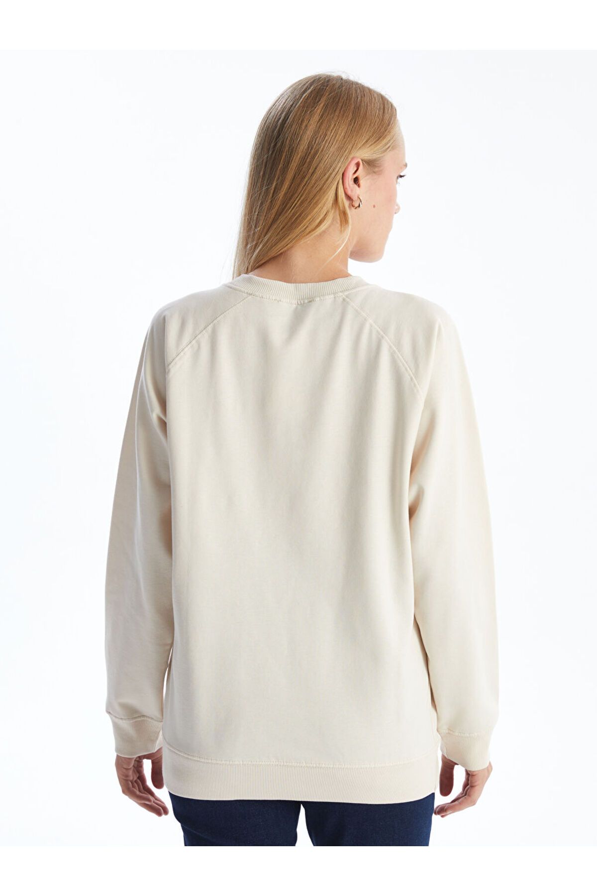 LC Waikiki-Crew Neck Oversize Women's Sweatshirt 4
