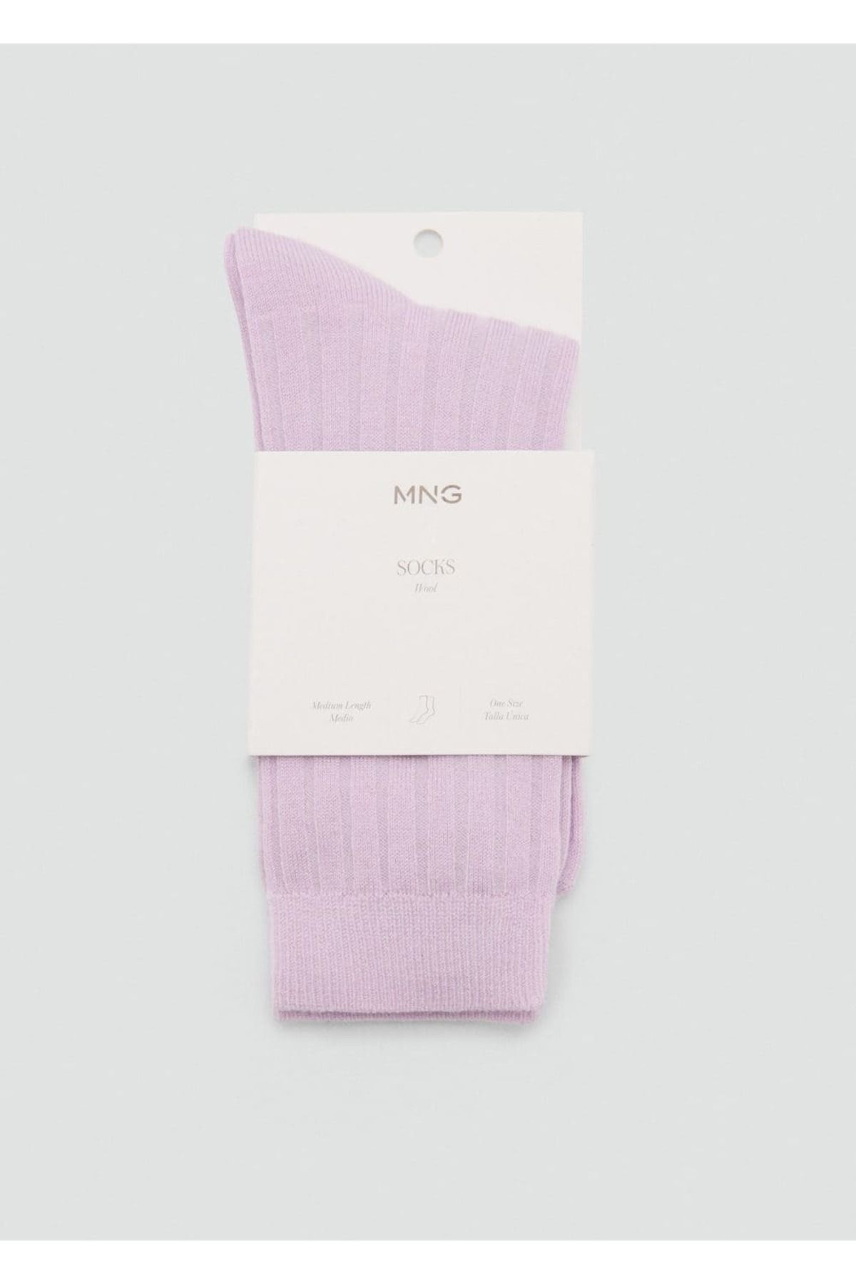 MANGO Woman-Socks with Wool Blend Twill 1