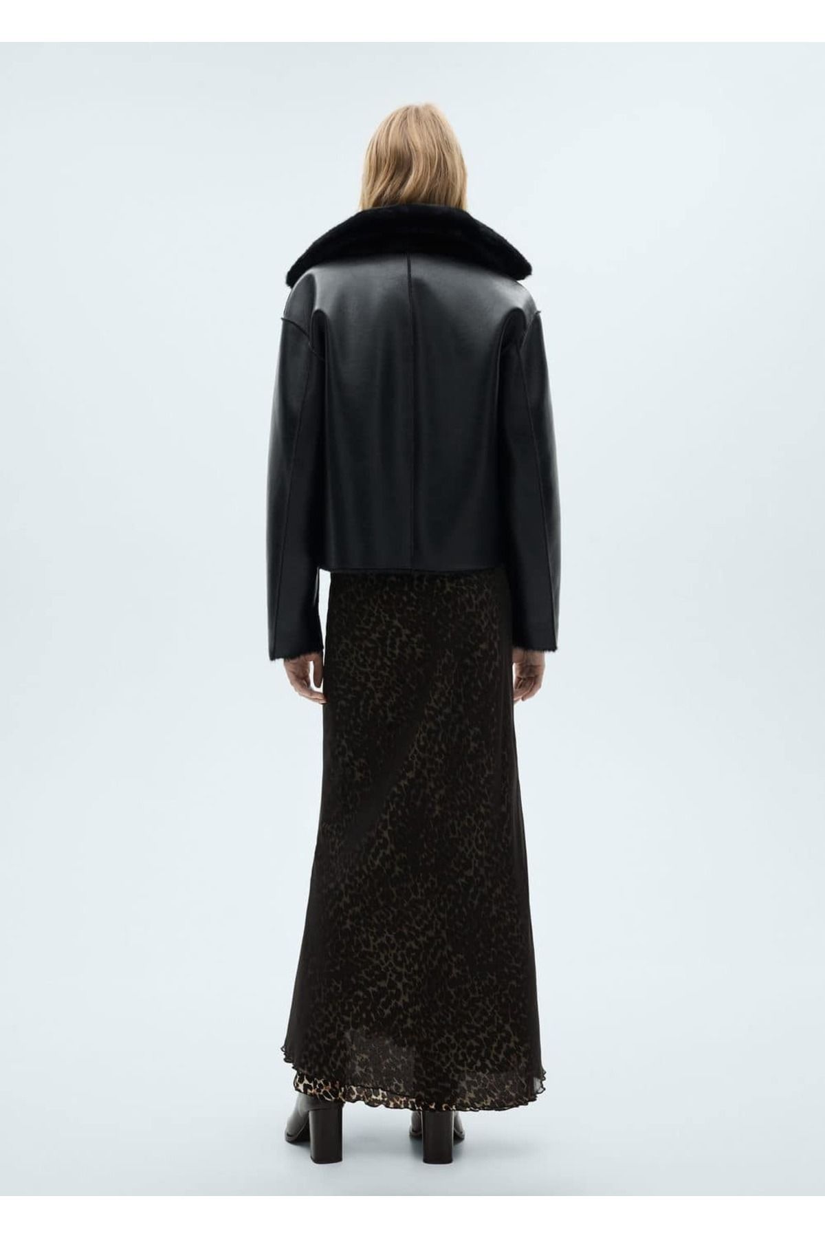 MANGO Woman-A-Linien-Rock mit Leopardenmuster 4