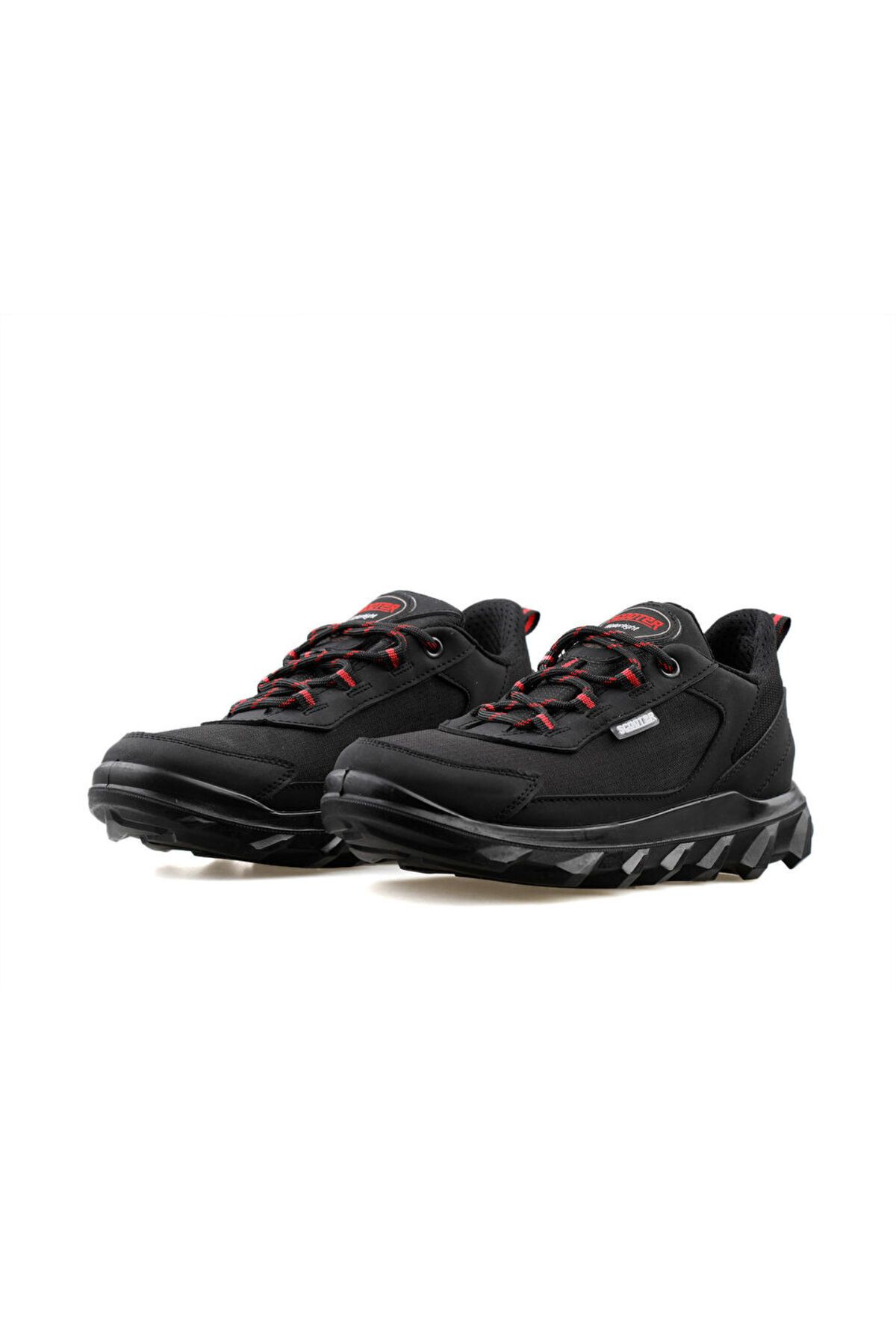 Scooter-Black Red Textile Women's Outdoor Shoes - G7201Tsk 3